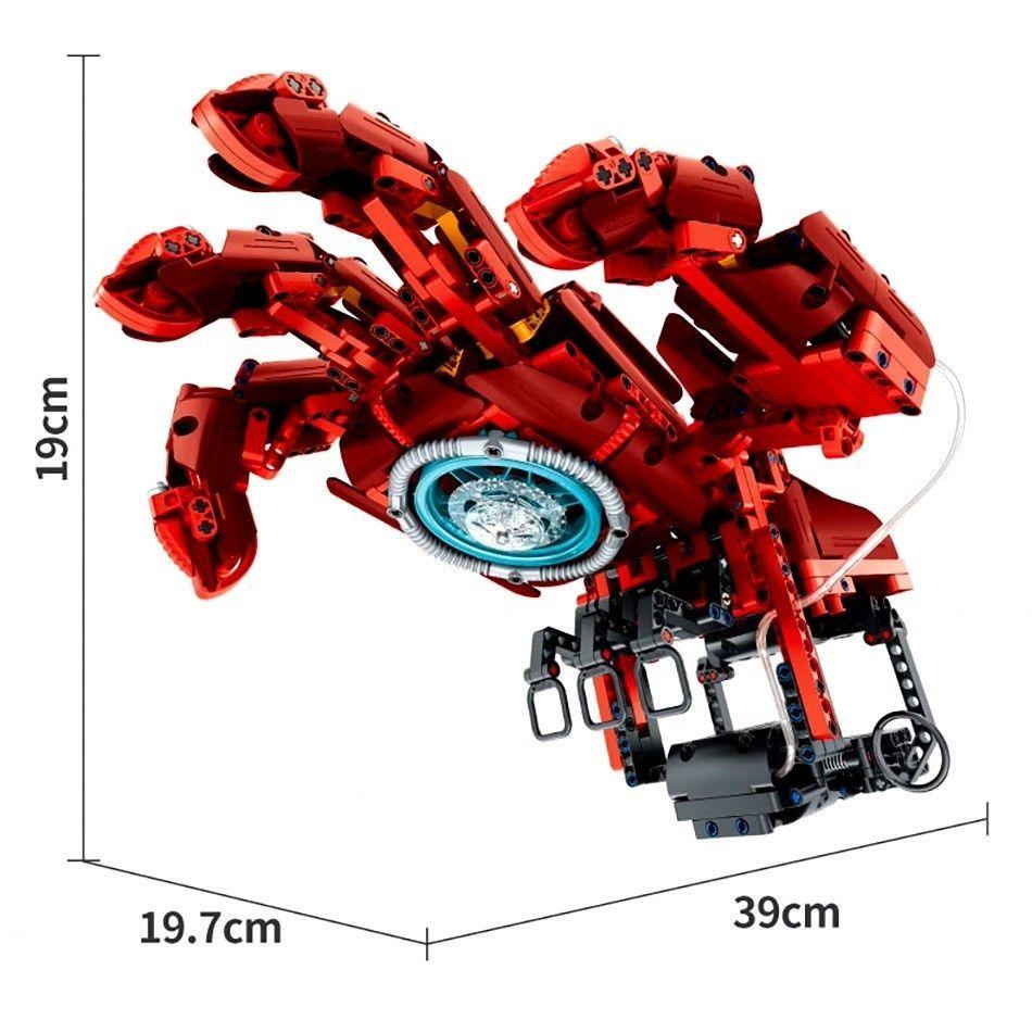 Guante Mano Robótica Hidráulica Bloques Construcción Ironman-3