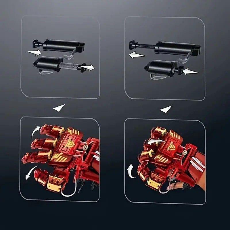 Guante Mano Robótica Hidráulica Bloques Construcción Ironman-7