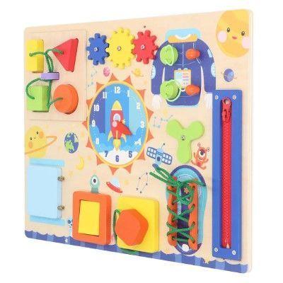 Juego Didactico Madera Panel Actividades Aprendizaje Espacial-2