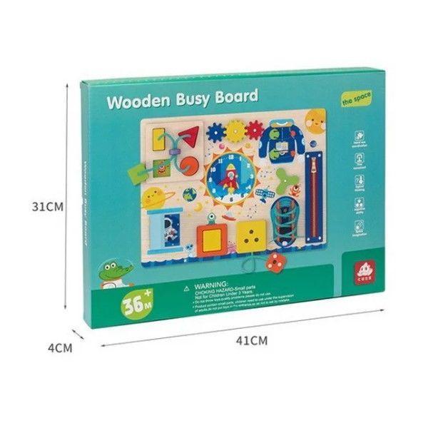 Juego Didactico Madera Panel Actividades Aprendizaje Espacial-3