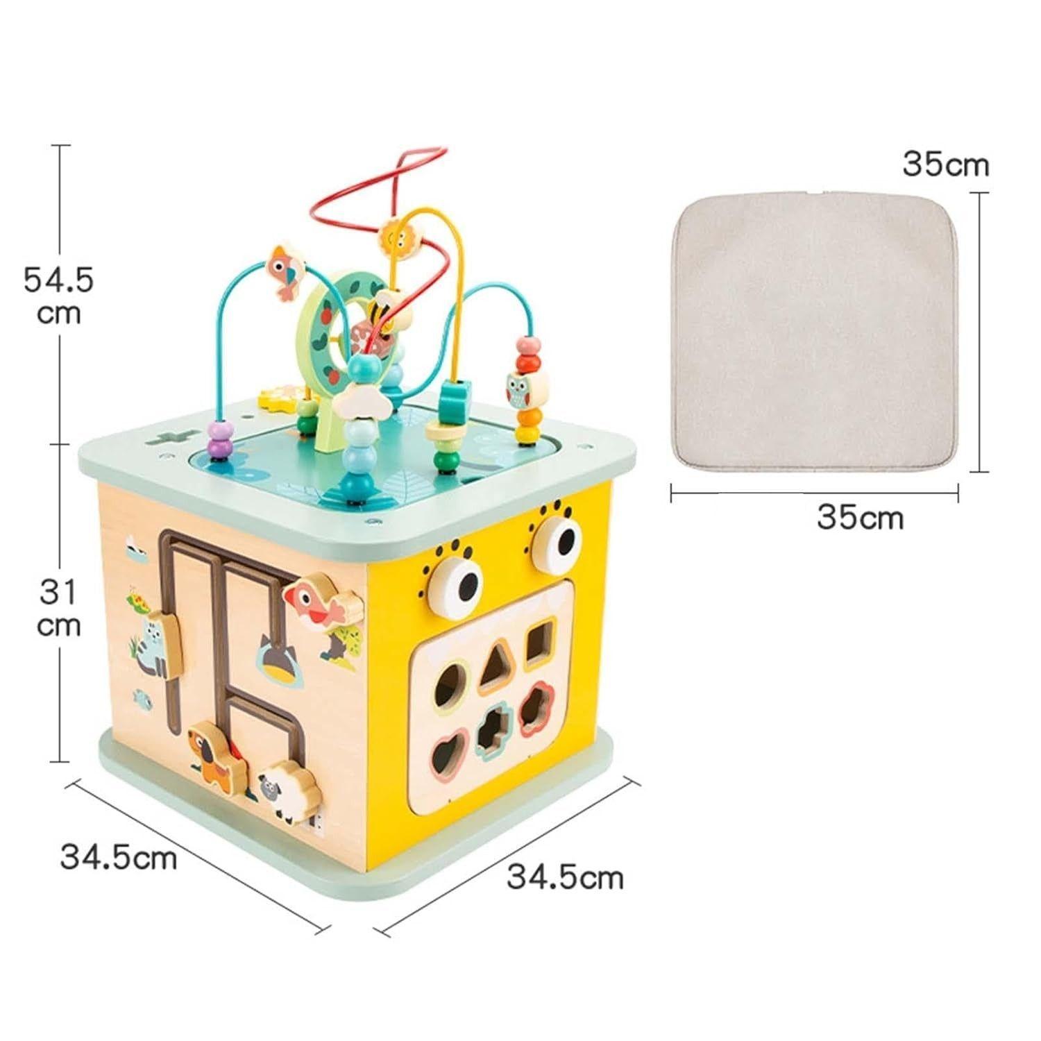 Juego Didactico Madera Cubo Centro de Actividades Multifuncional-6