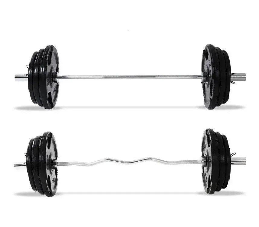 Par Discos 10 Kg Preolimpico Caucho Negro-2