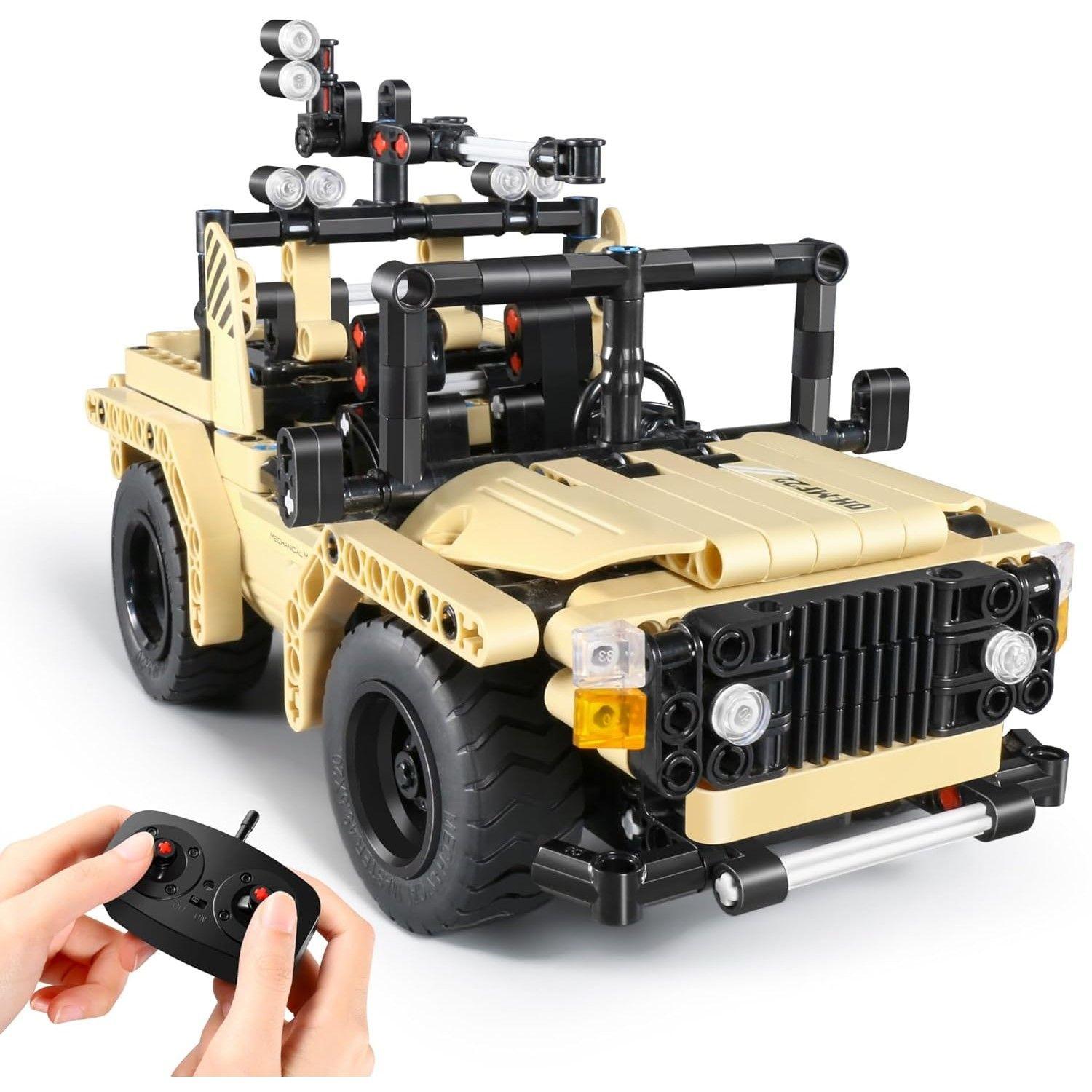 Jeep Militar Bloques Construcción Technic Control Remoto-3