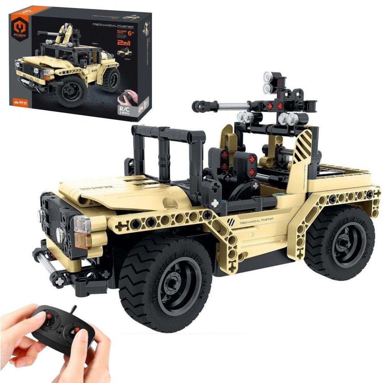 Jeep Militar Bloques Construcción Technic Control Remoto-6