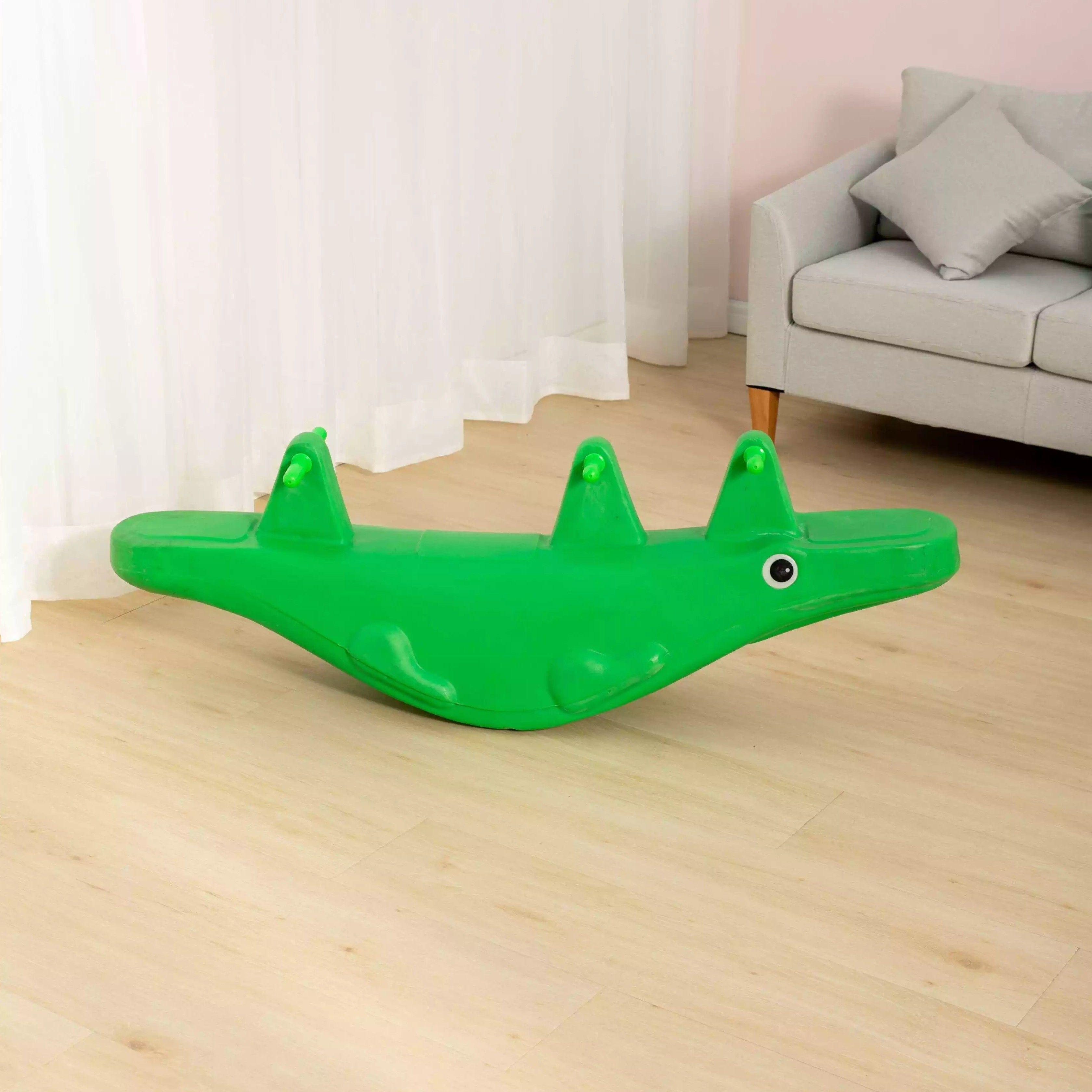 Balancín Triple Cocodrilo Colores Verde-3