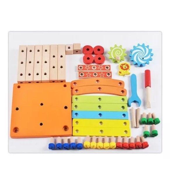 Juego Madera Set Herramientas Silla Armar-1
