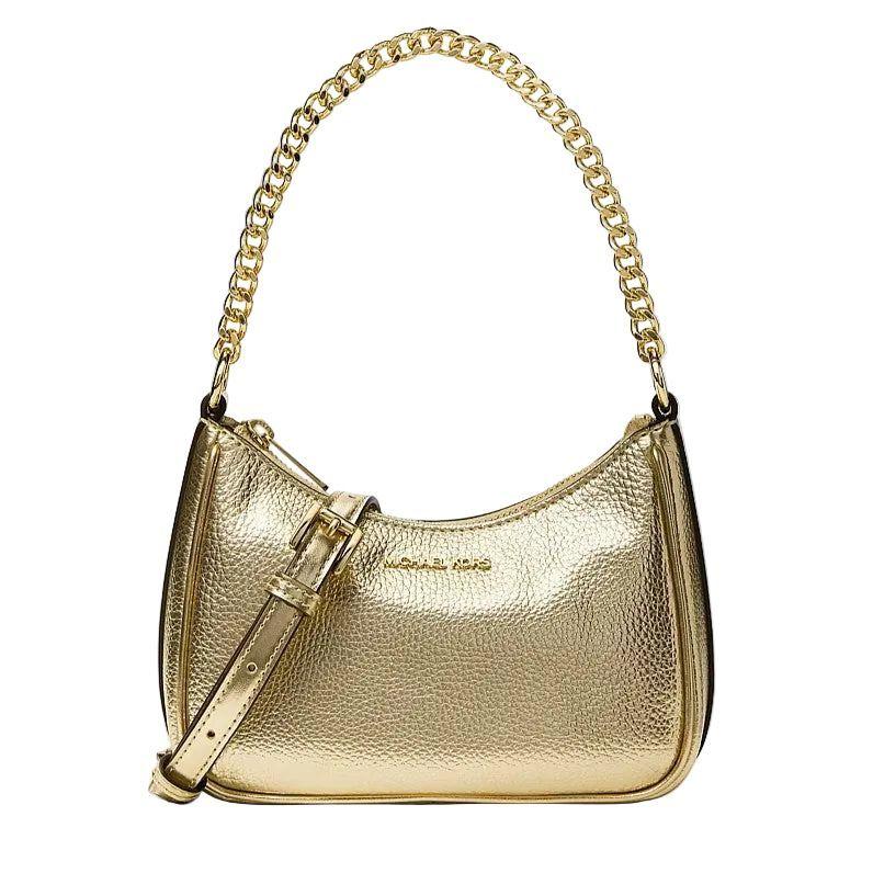 Crossbody Michael Kors Jet Set Travel XS dorado metalizado convertible-0