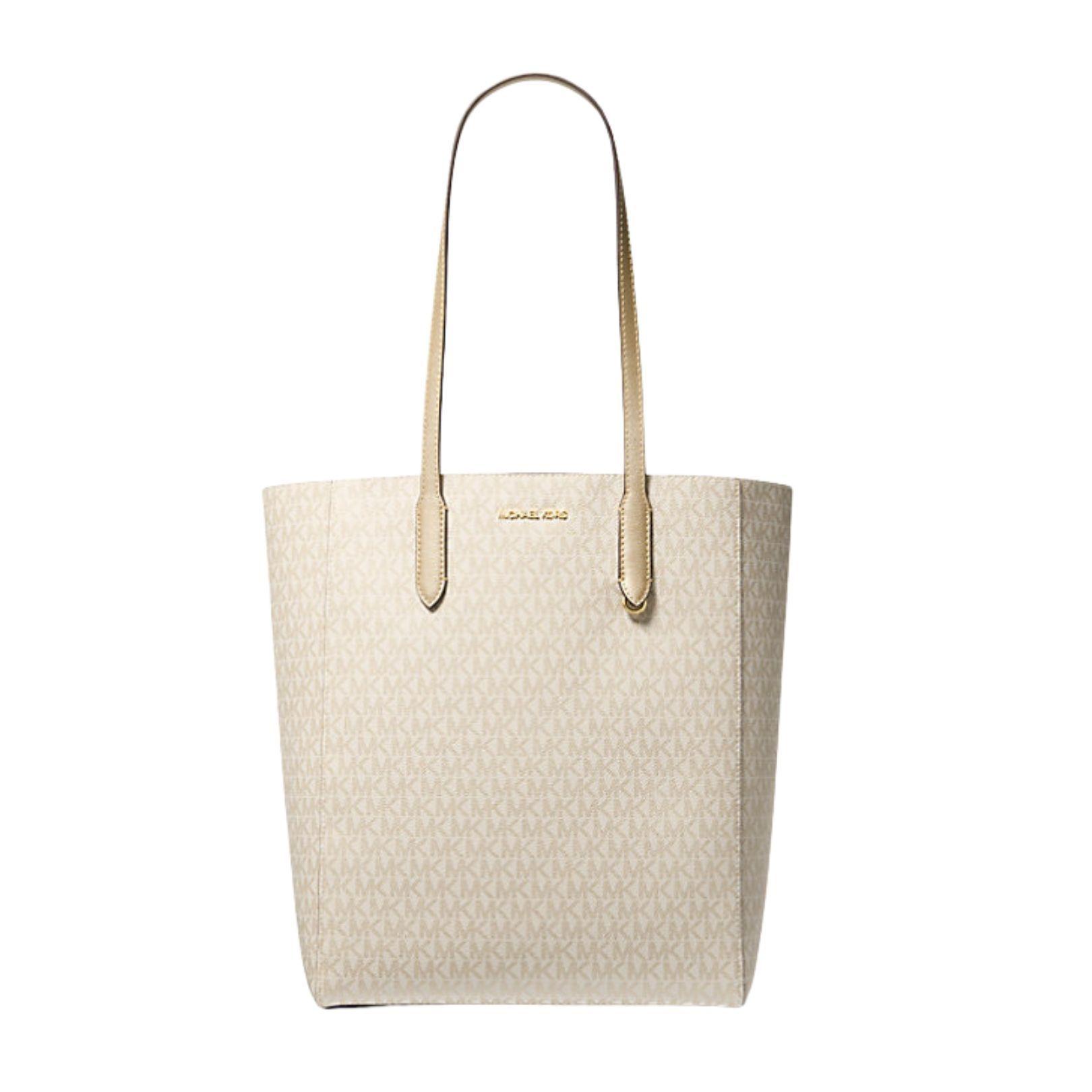 Tote Michael Kors Vincent logo Signature con tarjetero Gold-1