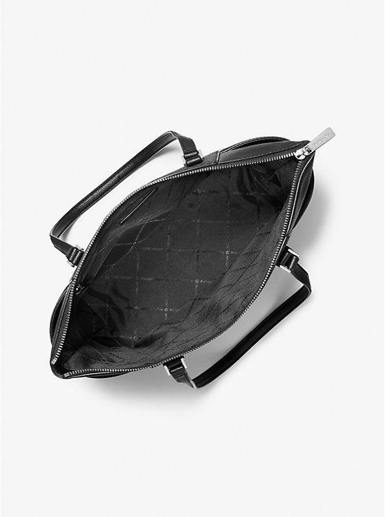 Tote Michael Kors Charlotte de cuero negro-2