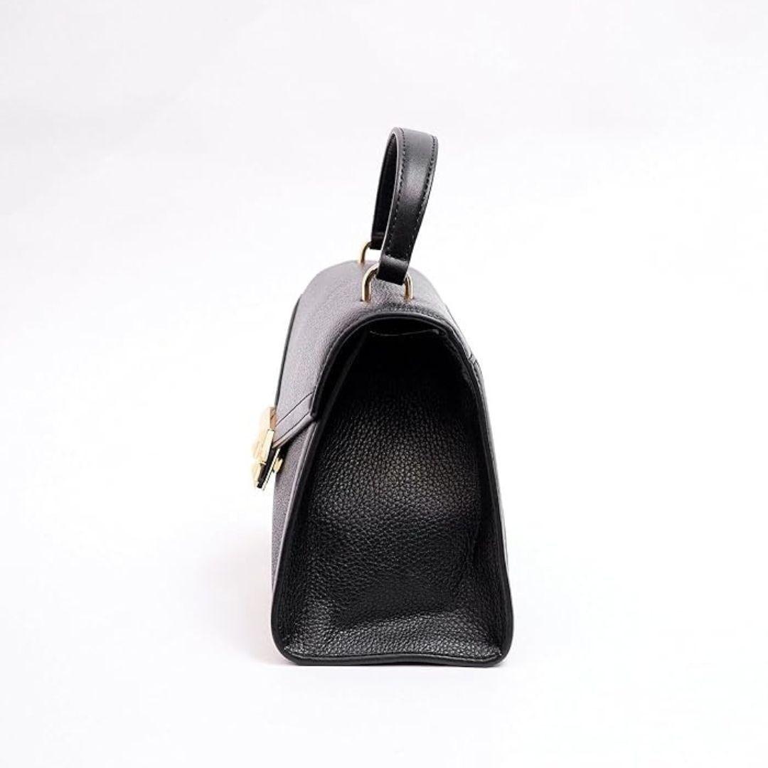 Cartera Michael Kors Whitney medium cuero Satchel negro-1