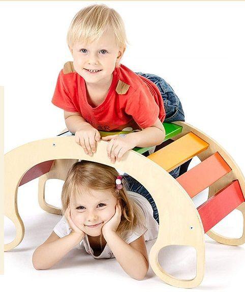 Balanc n de madera Waldorf Arco ris-4