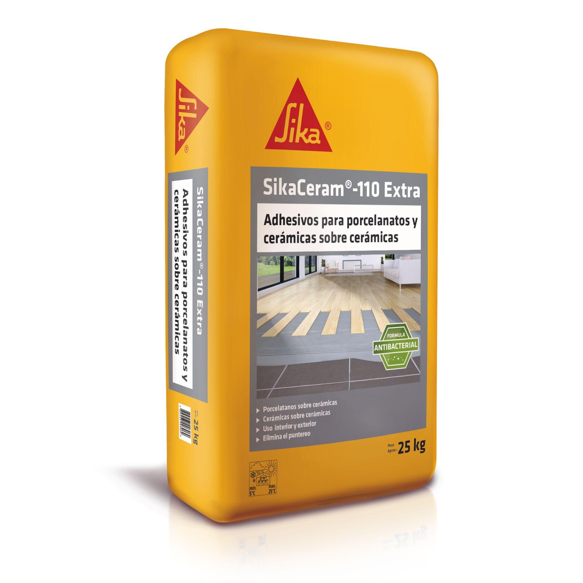 SikaCeram-110 Extra Adhesivo Para Cerámicos Y Pisos 25kg-0