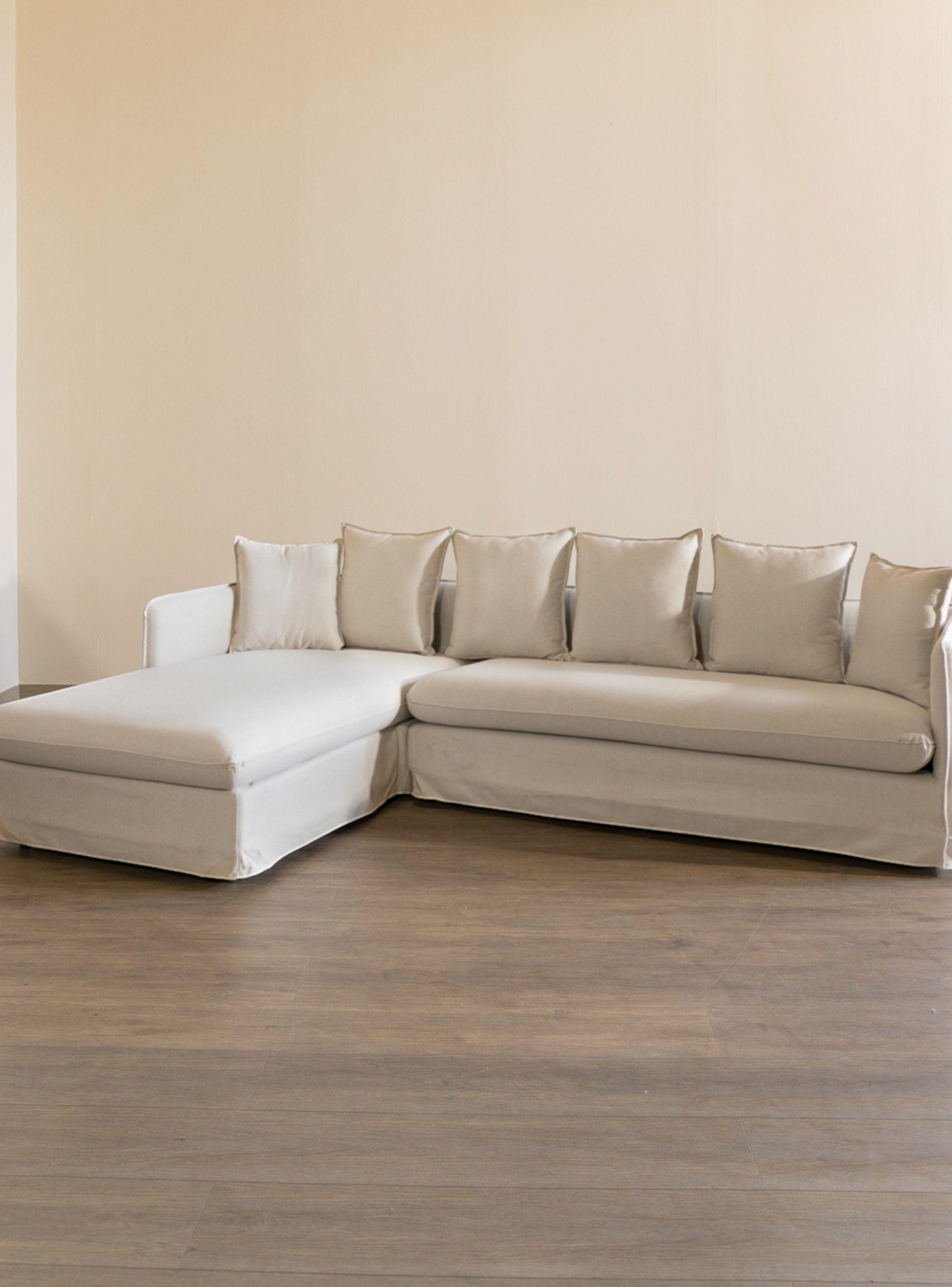 Sofa Jacinta Seccional Izquierdo Beige 2025 Amoblé-2