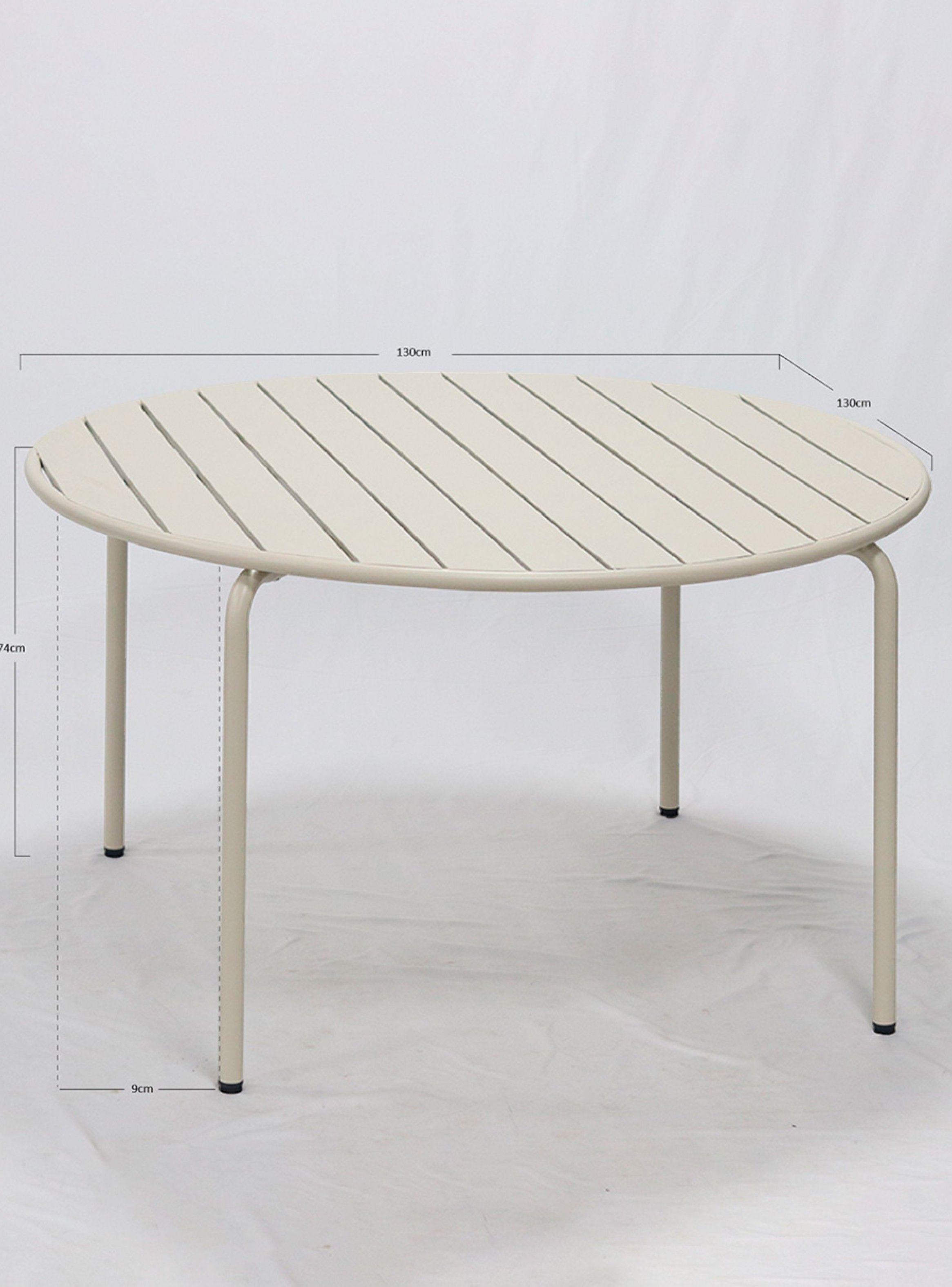 Mesa De Comedor Calpe Redonda Ivory-3