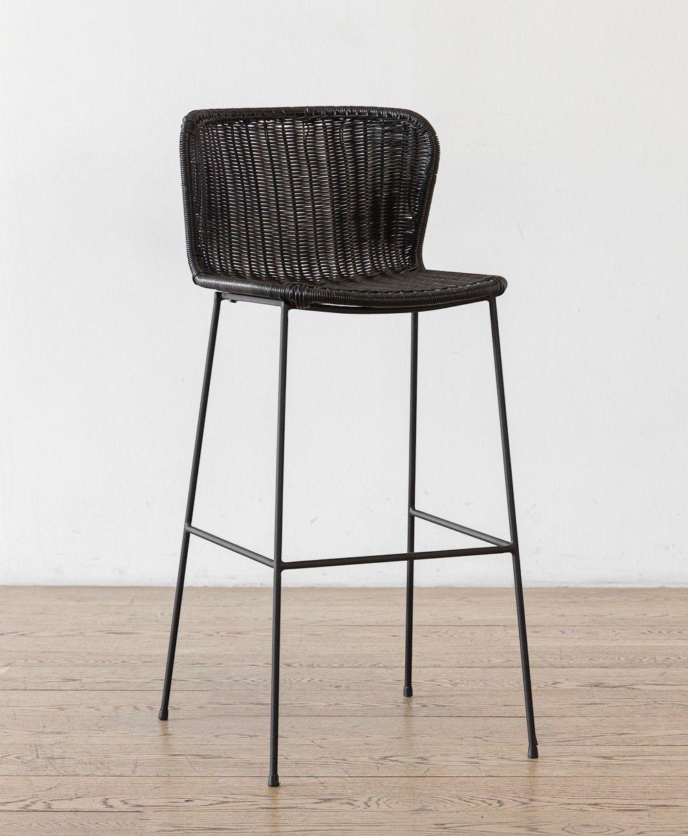Taburete Golfet Negro Alto-5