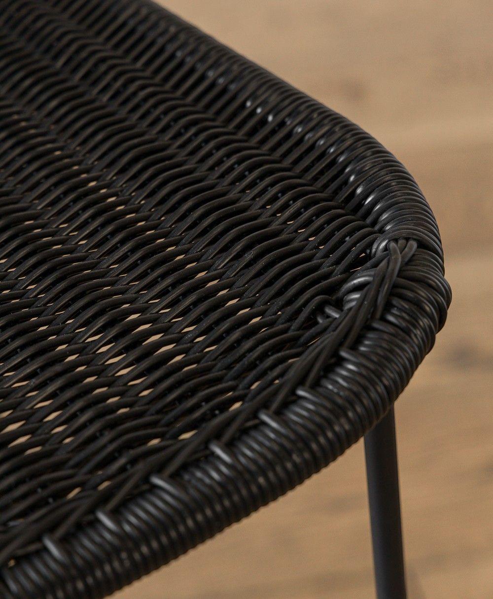 Taburete Golfet Negro Alto-2