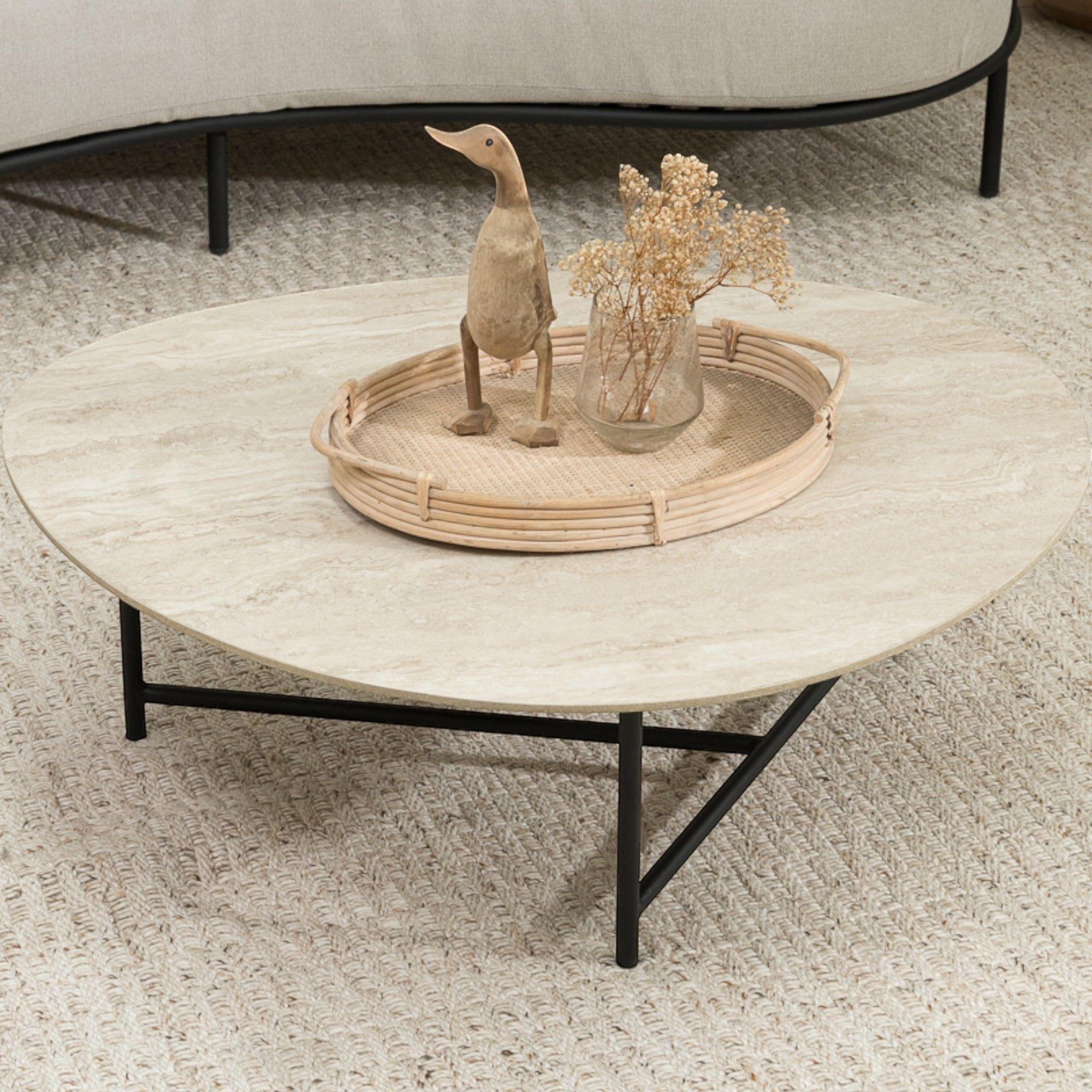 Mesa De Centro Baule Piedra Crema-1