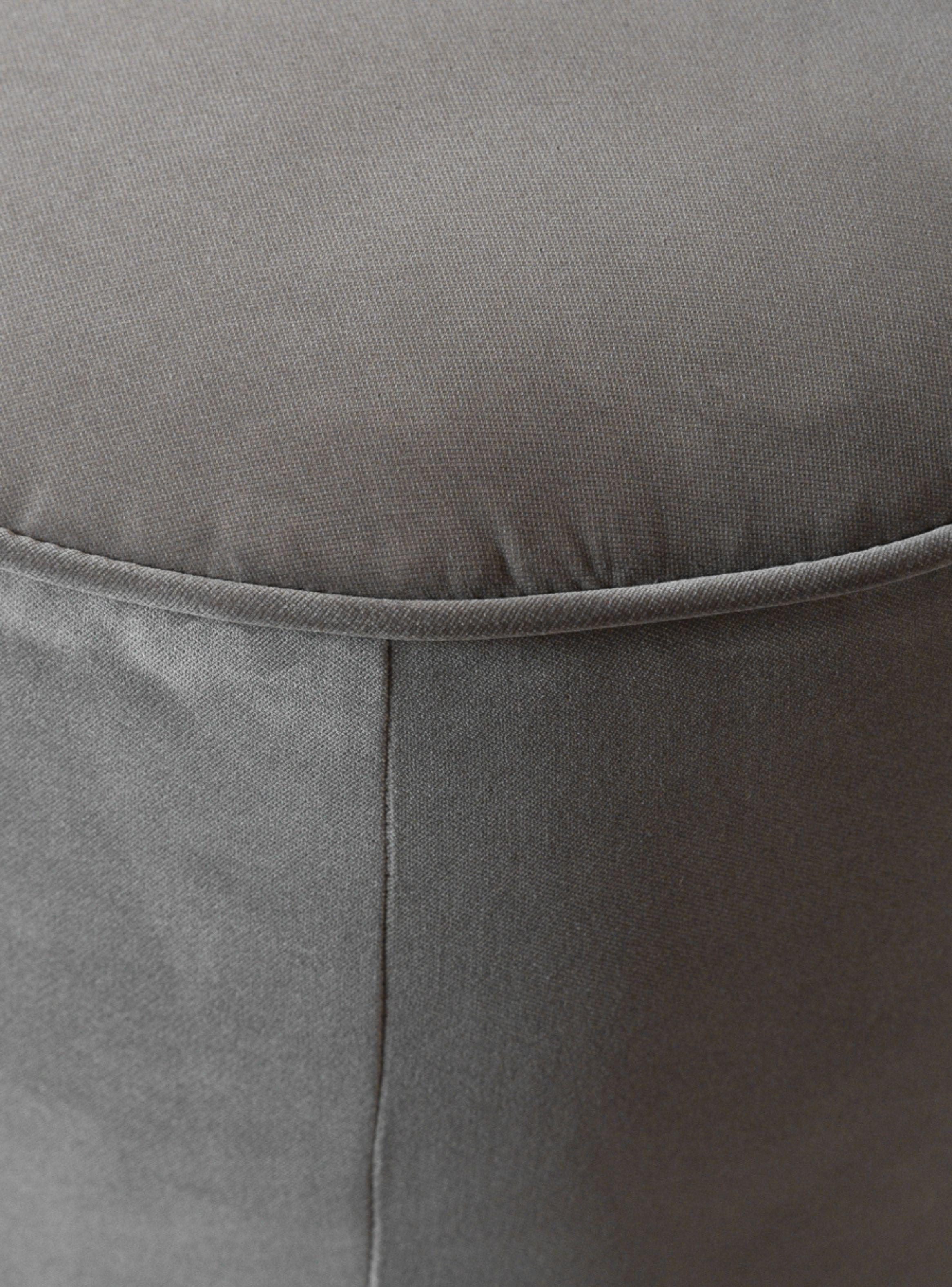 Pouf Lazario Velvet Gris Claro-2