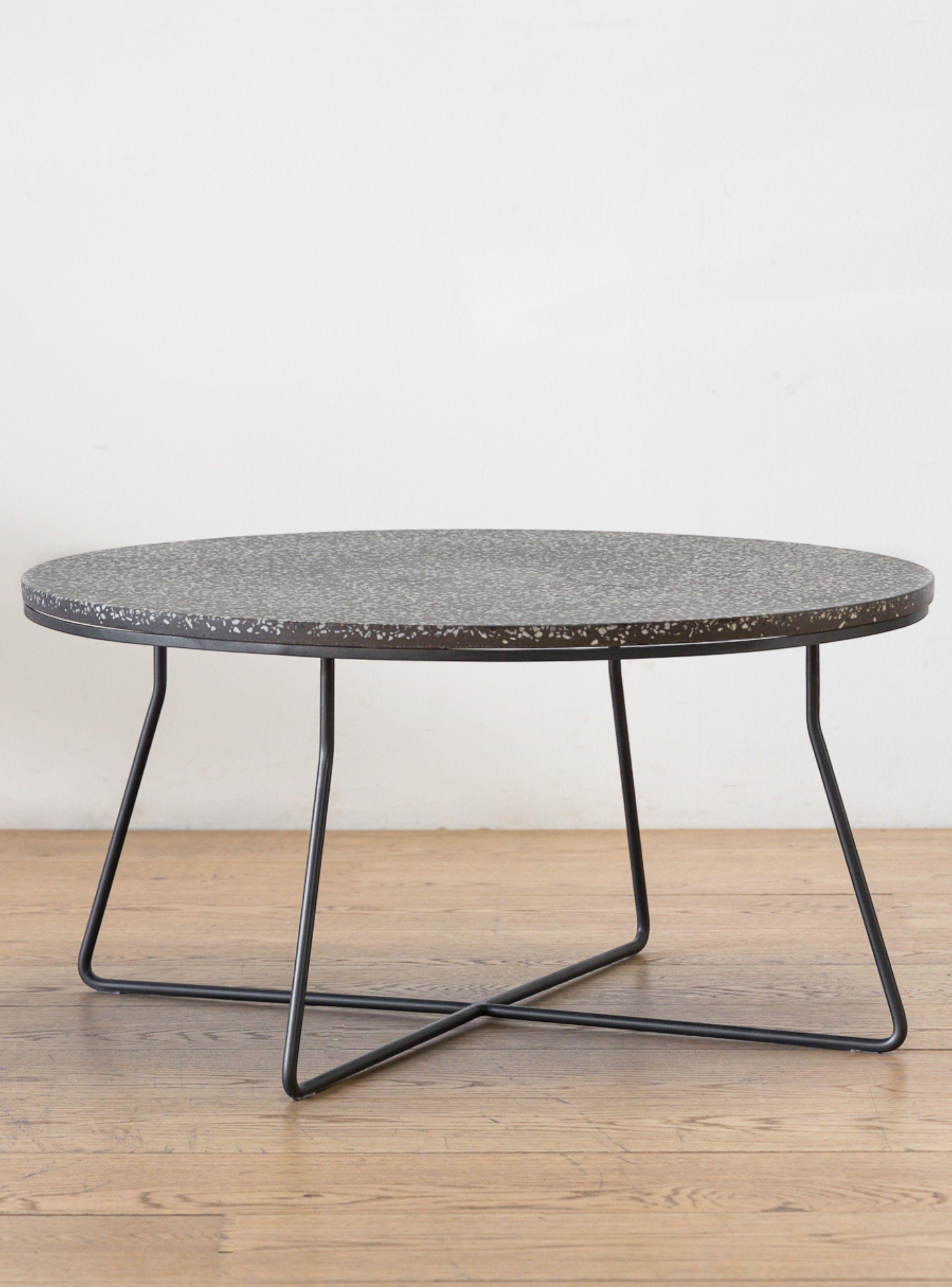 Mesa De Centro Terrazo Gris-3