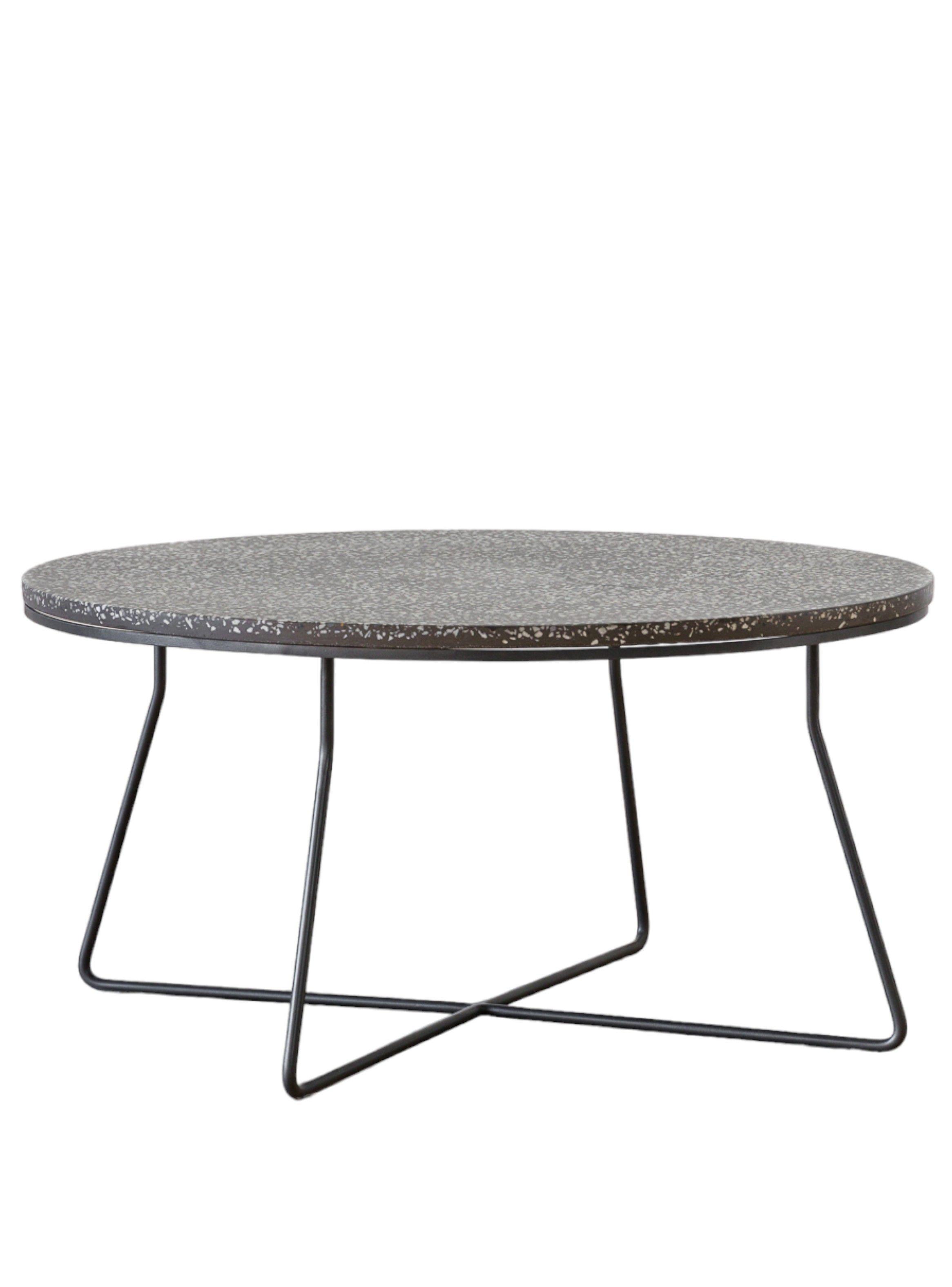 Mesa De Centro Terrazo Gris-0