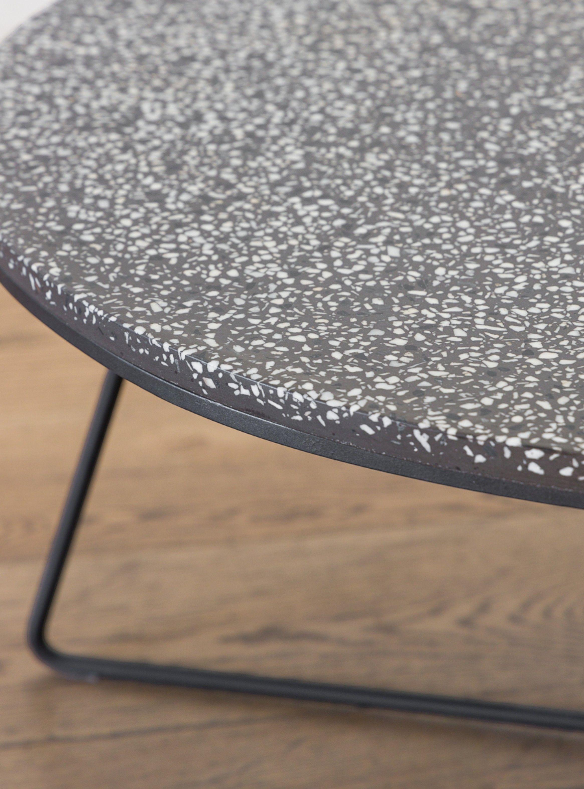 Mesa De Centro Terrazo Gris-4