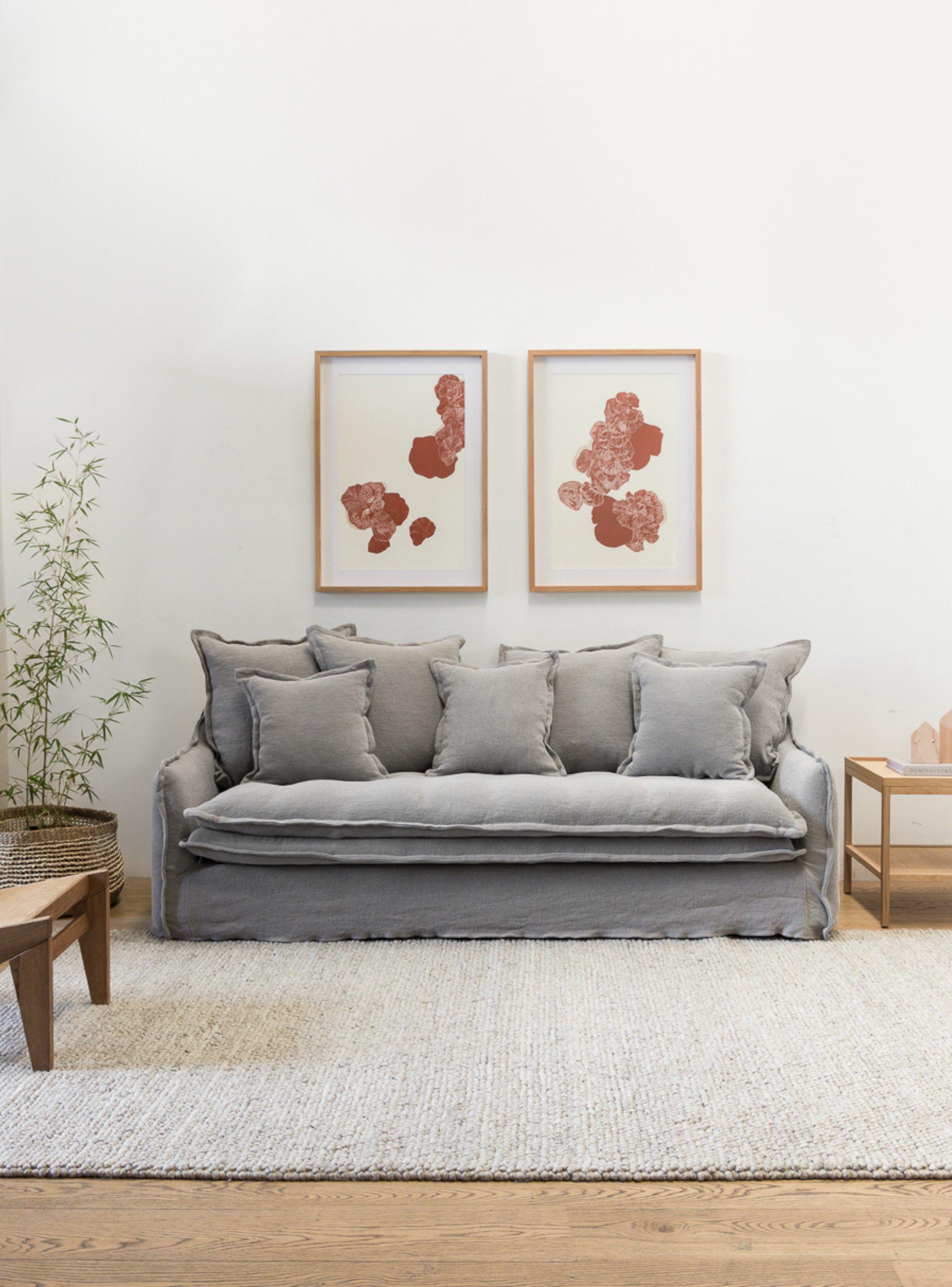 Sofa Angostura Lino Gris Claro 220-4