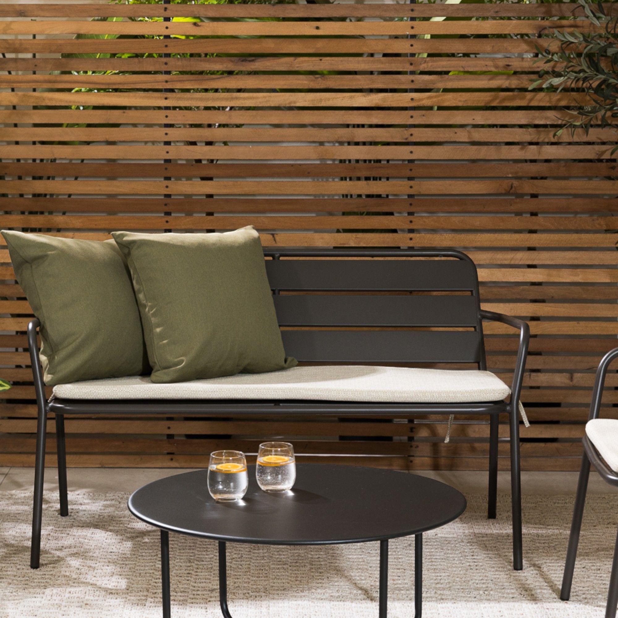 Sofa Terraza Anika Negro 124 Amoble-0