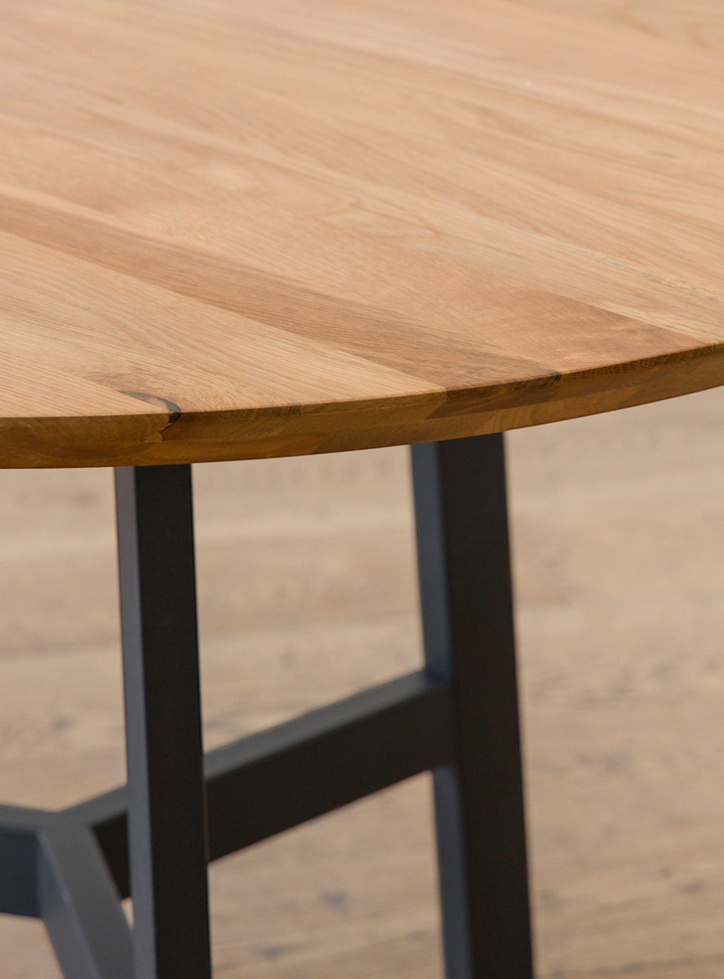 Mesa de comedor Osasuna negra roble 120 Amoblé-2