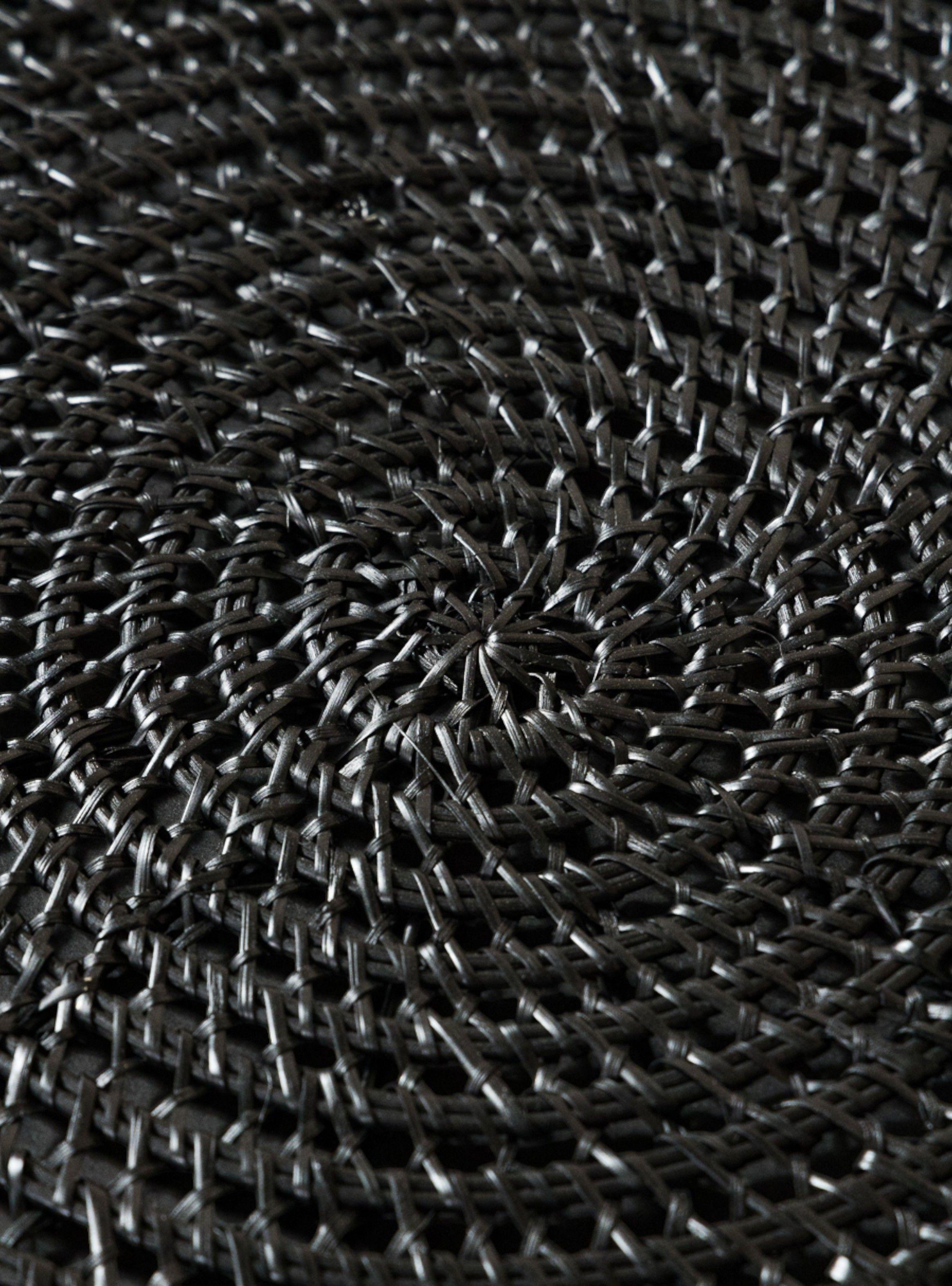 Mesa Rattan Metal Negro Amoblé-3