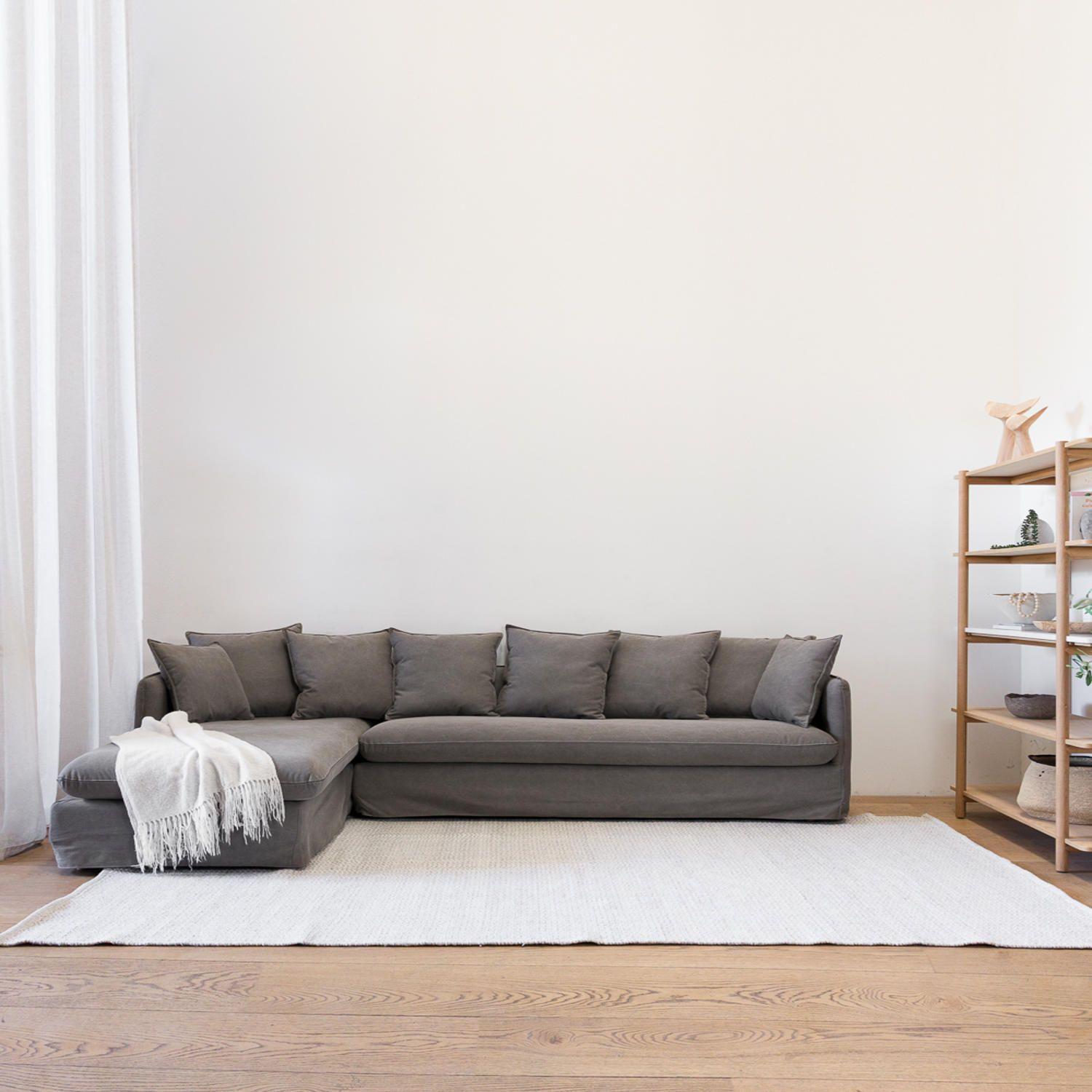 Sofa Jacinta Seccional Izquerdo  Gris H-0