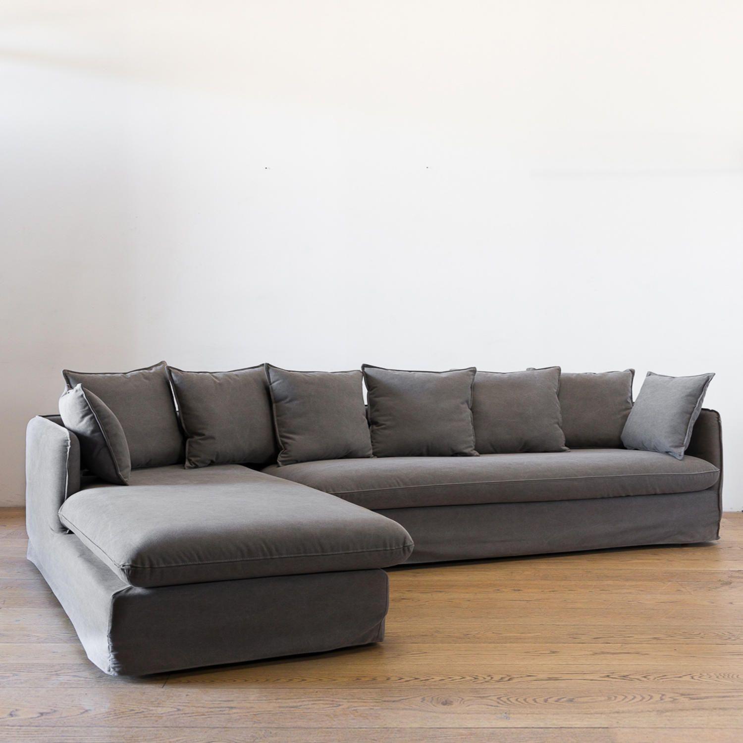 Sofa Jacinta Seccional Izquerdo  Gris H-1