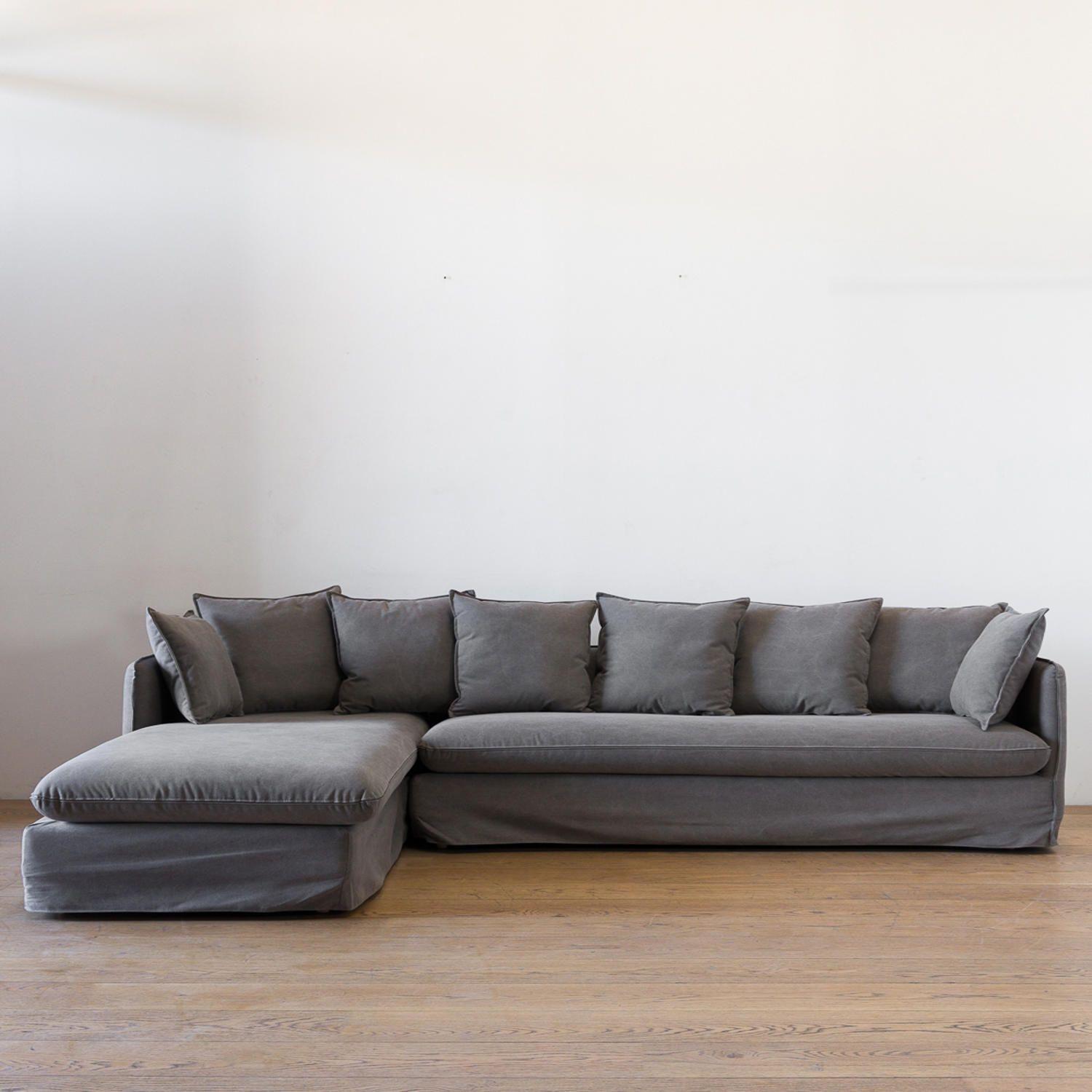 Sofa Jacinta Seccional Izquerdo  Gris H-8
