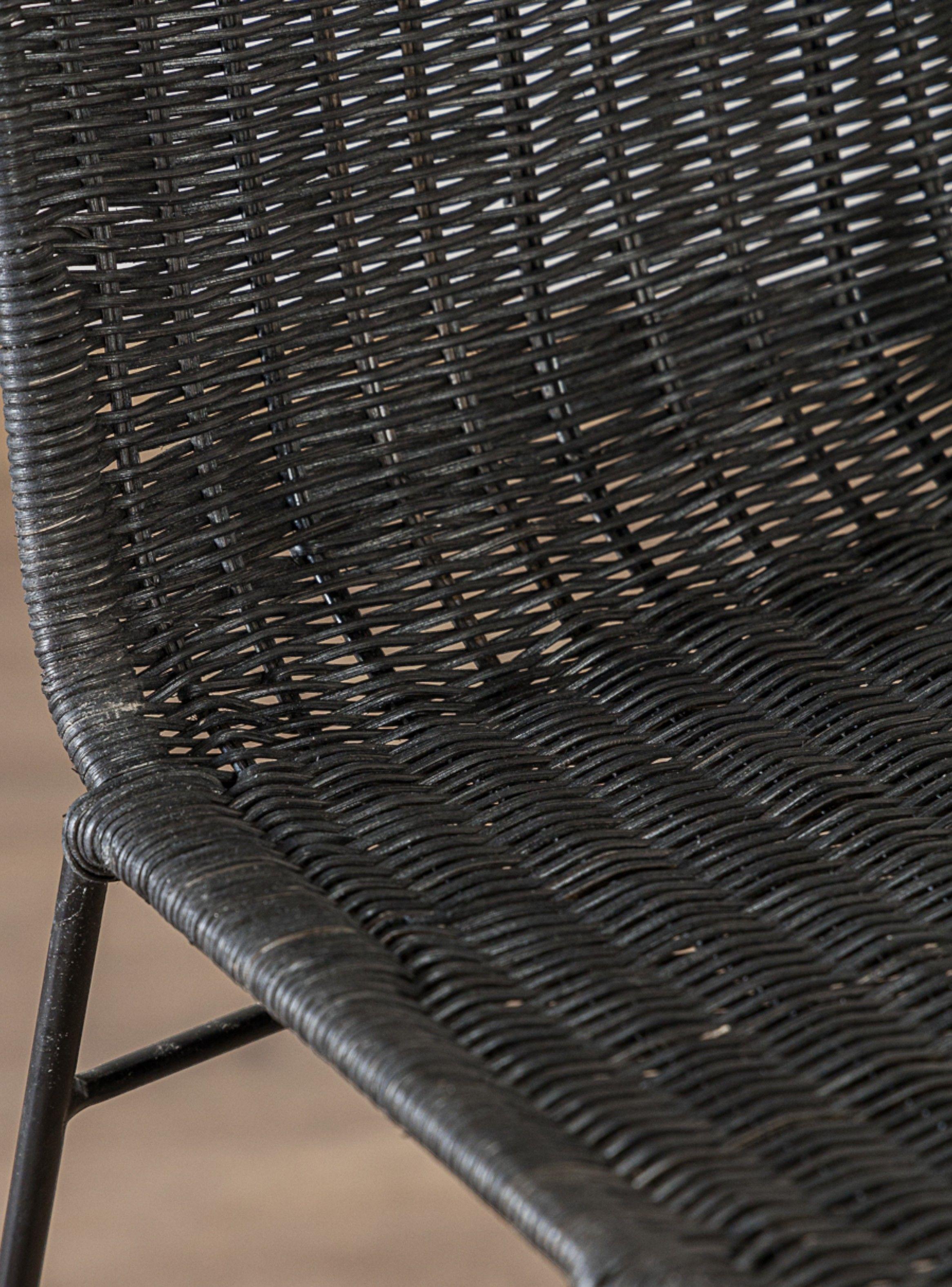 Taburete Alabama Negro Alto N-1