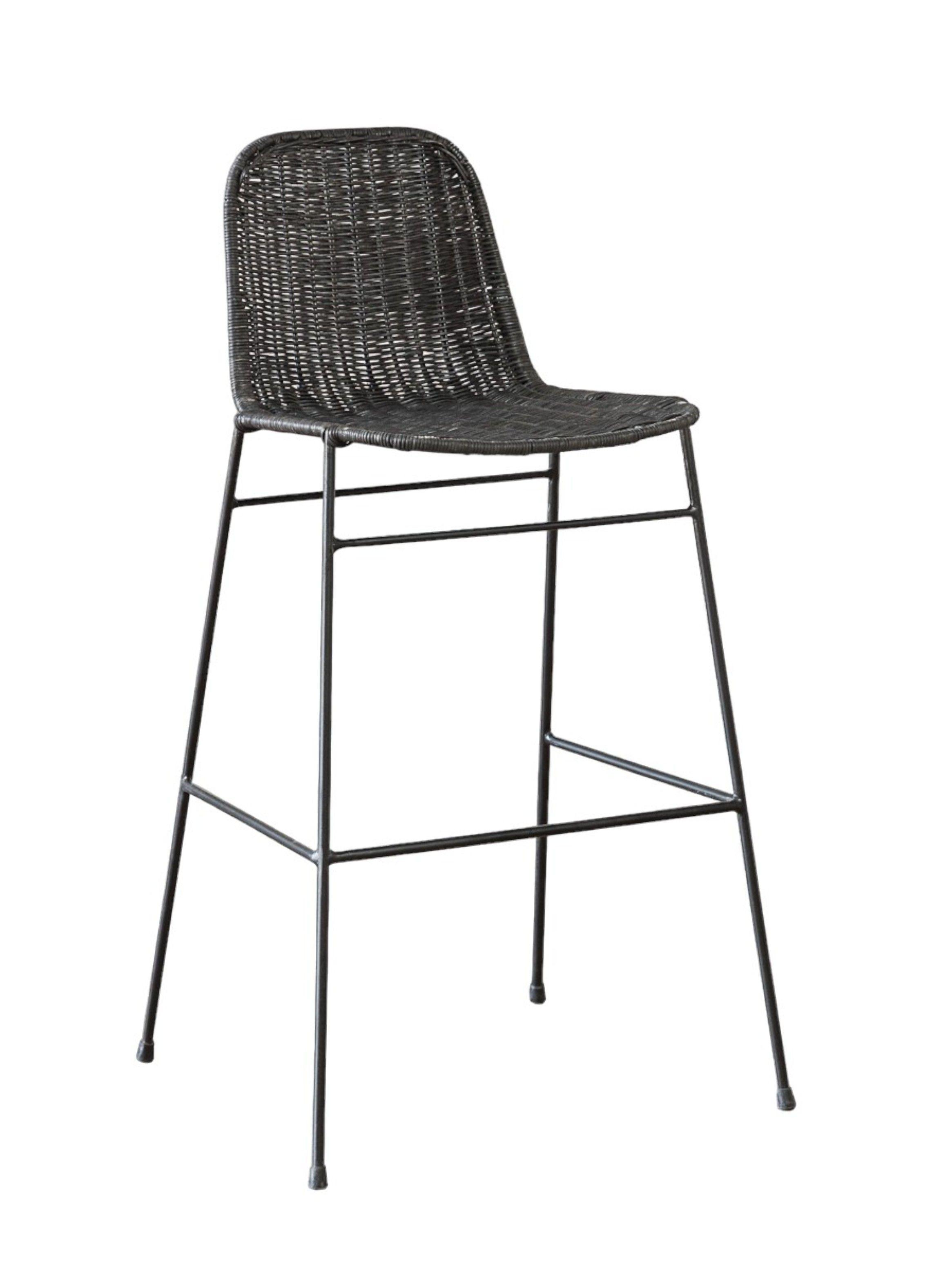 Taburete Alabama Negro Alto N-4