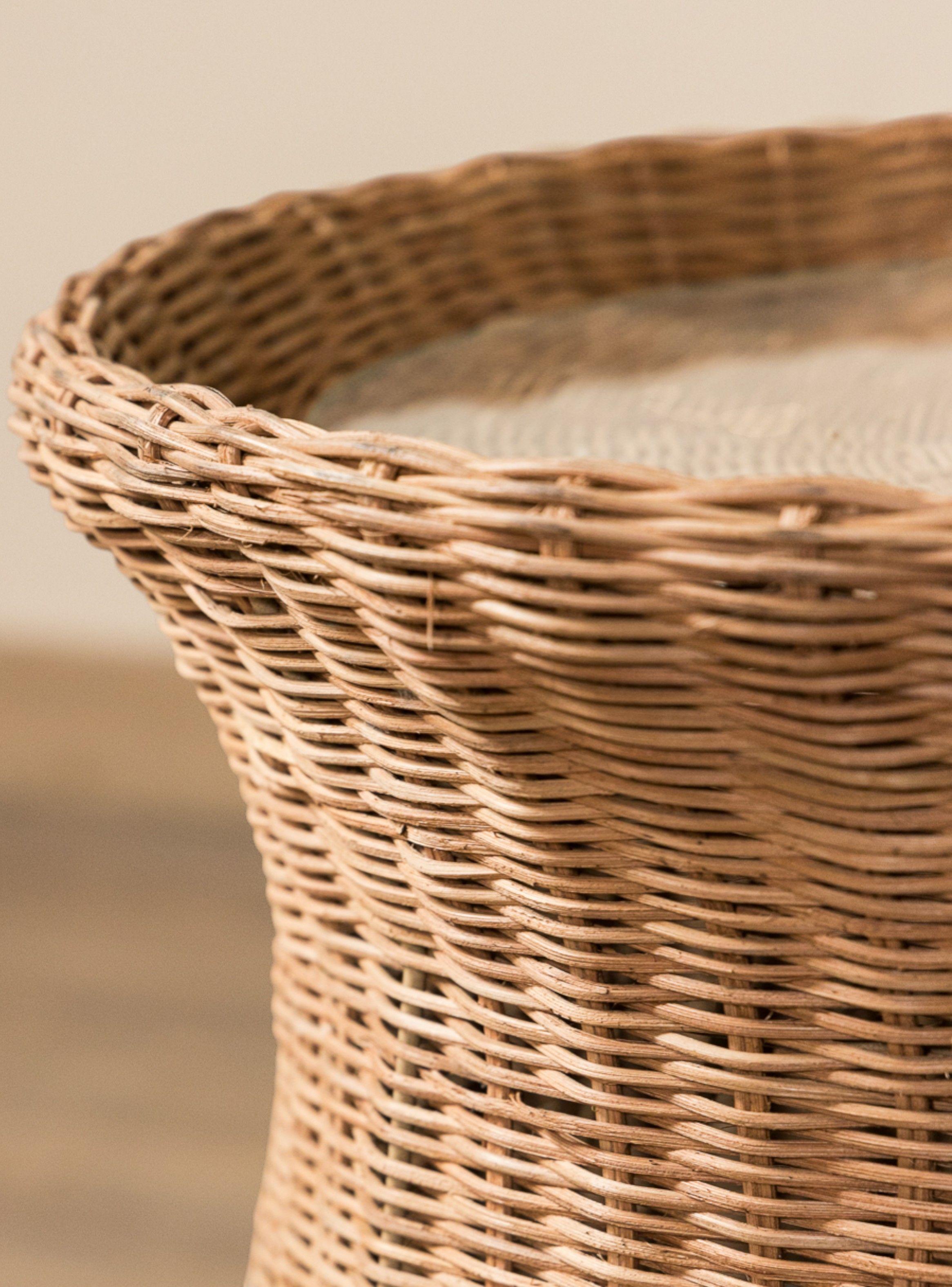 Mesa Rattan 50Cm Café Amoblé-2