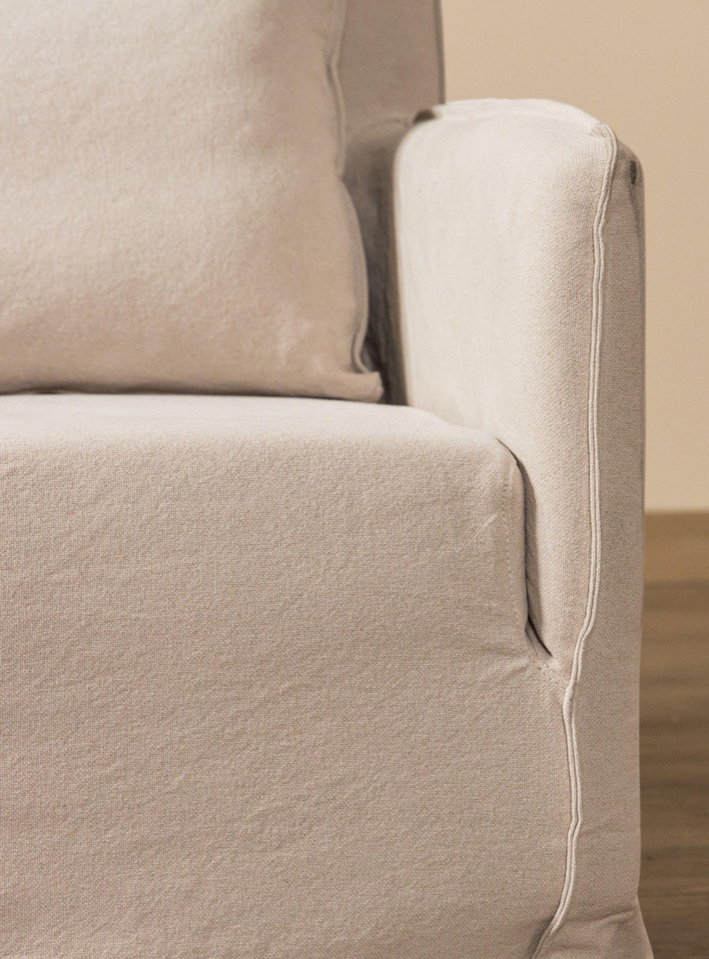 Poltrona Gervasio Lino Beige La Amoblé-4