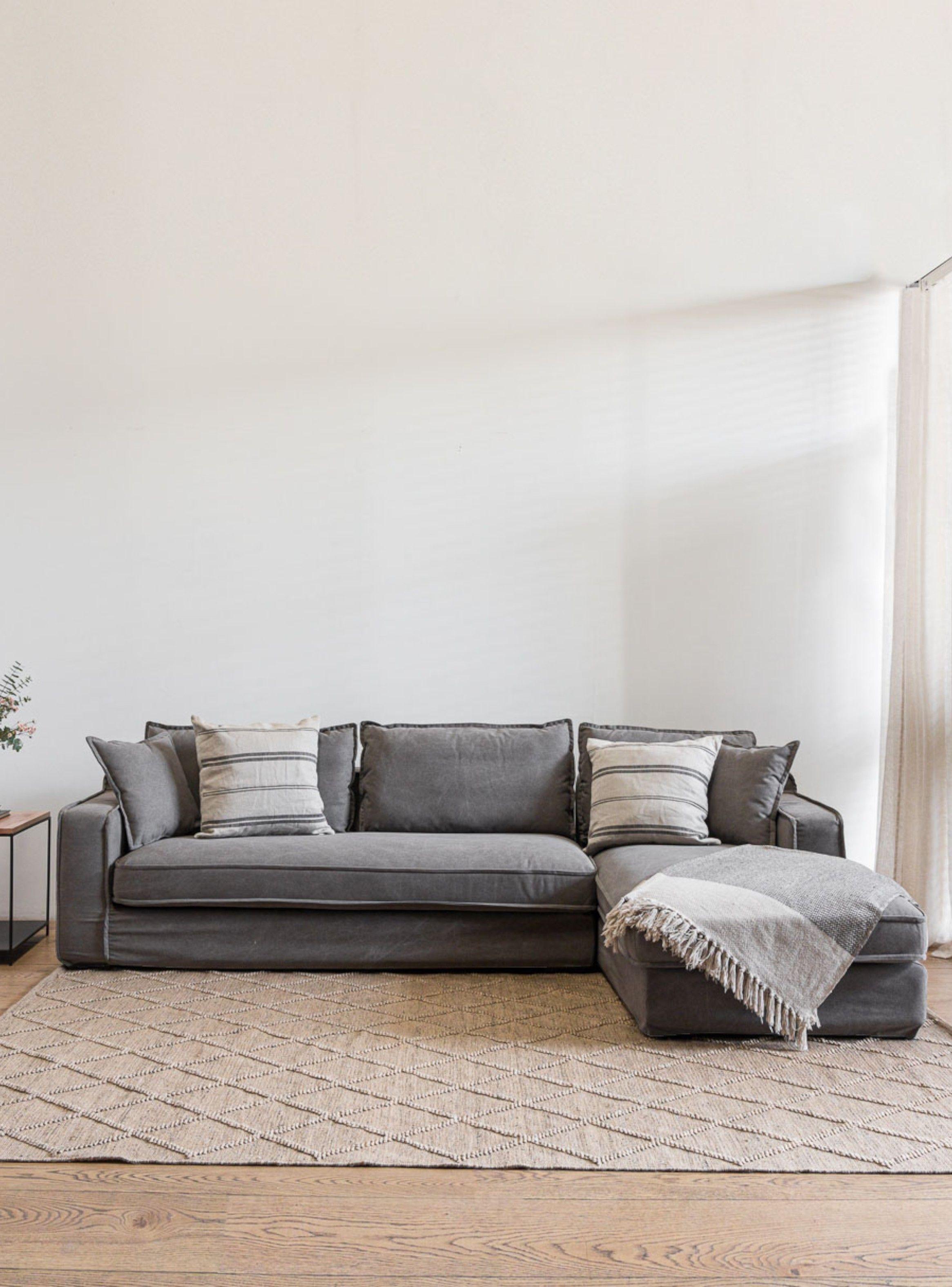 Sofa Sven Seccional Derecho Gris H-1