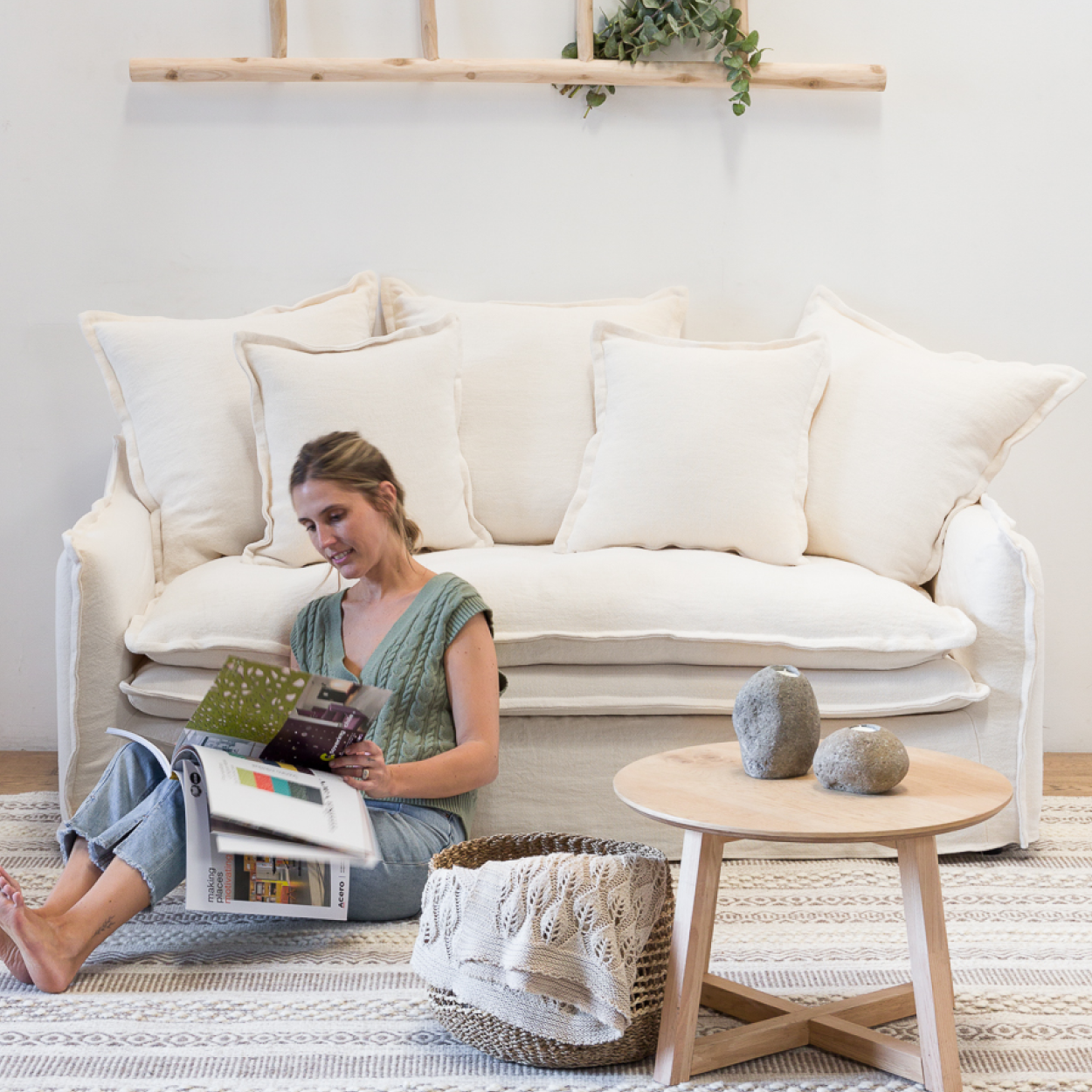 Sofa Angostura Lino Blanco 170-0