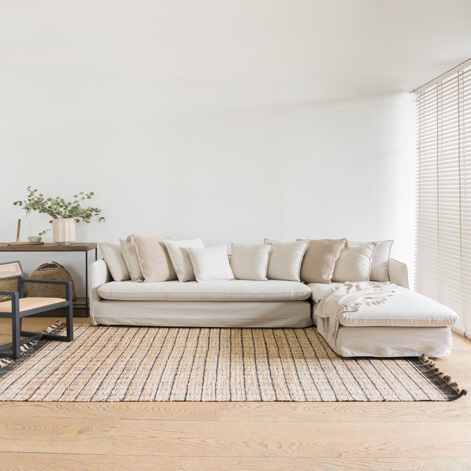 Sofa Jacinta Seccional Derecho Beige H-3