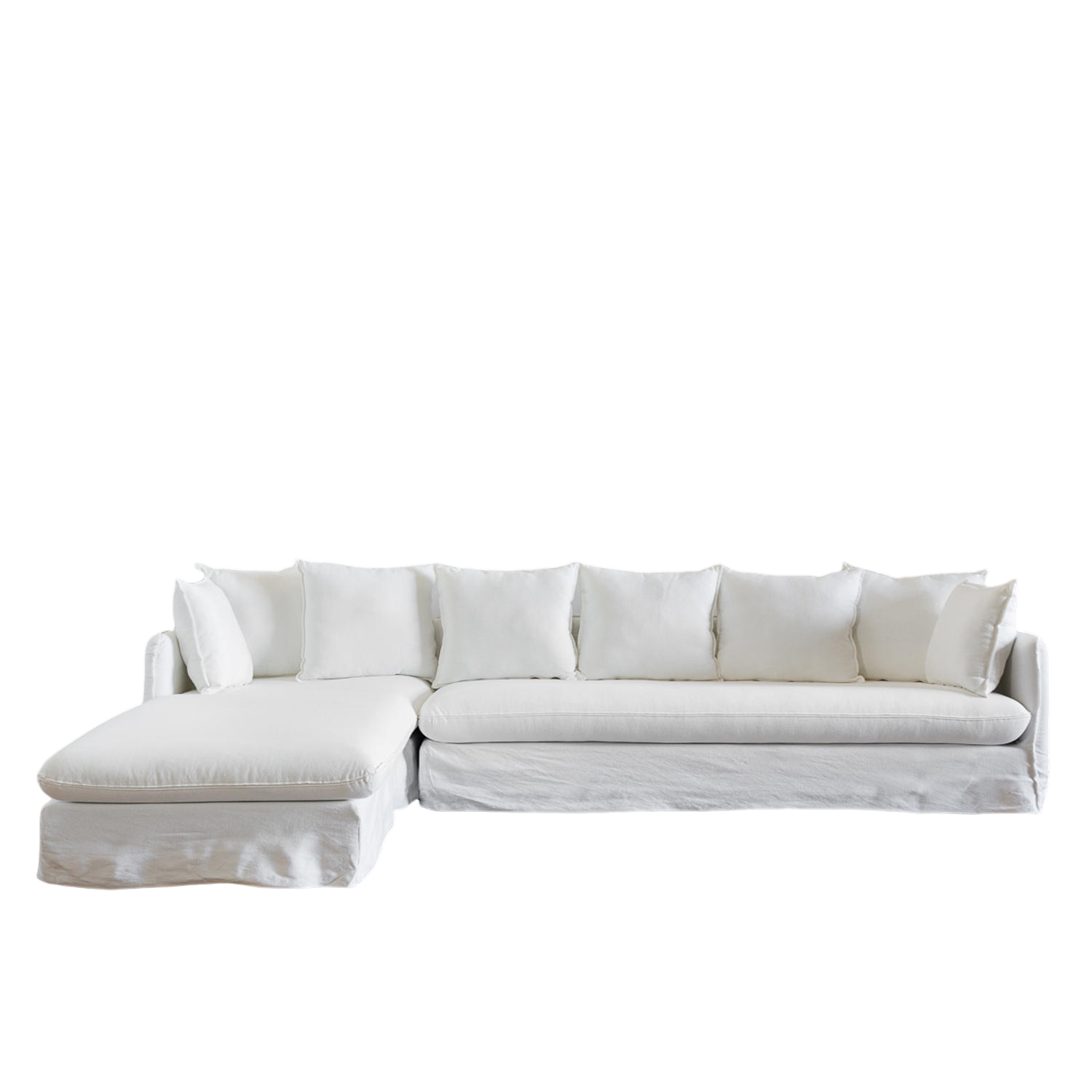 Sofa Jacinta Seccional Izquerdo Blanco-3