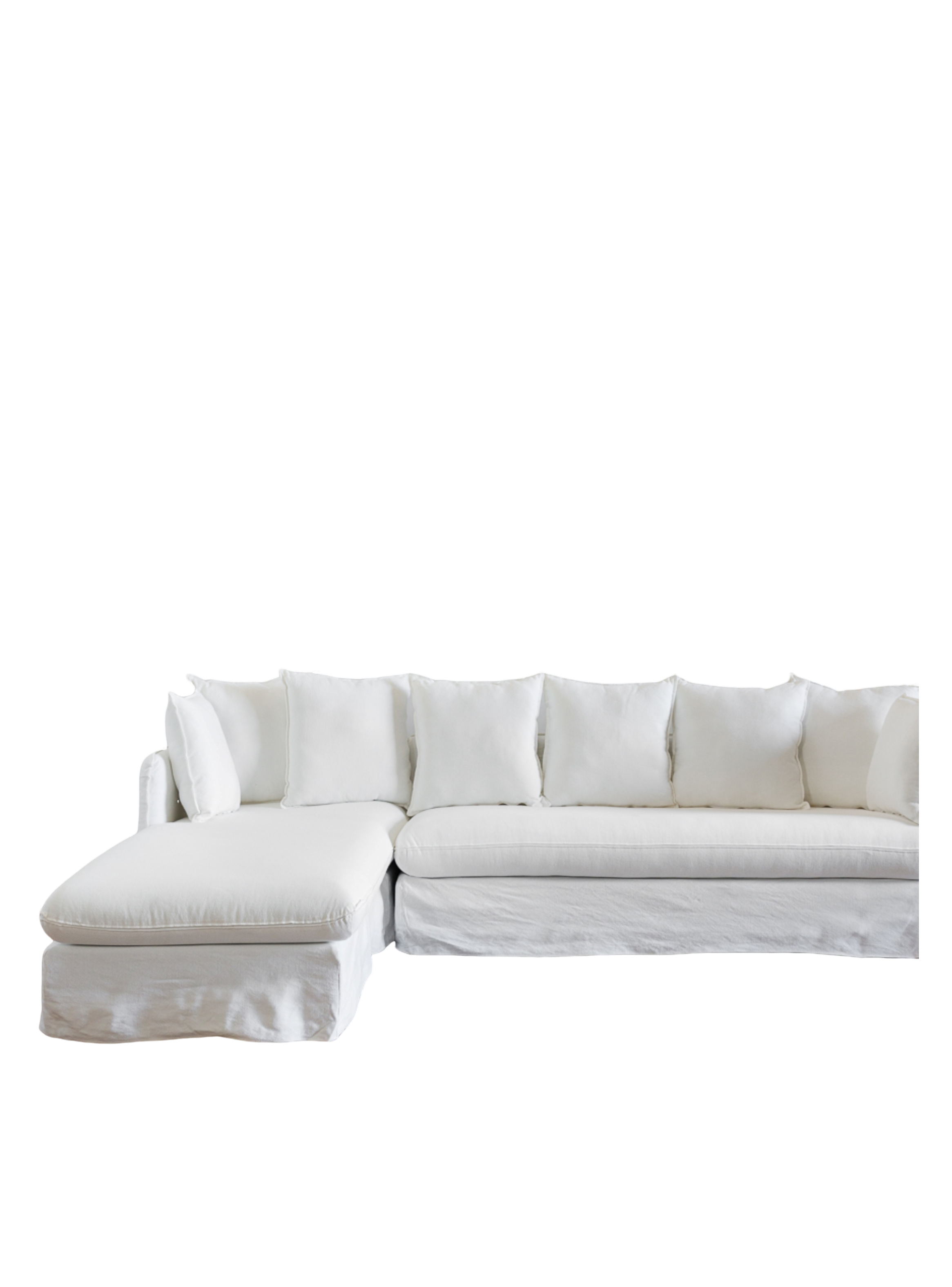Sofa Jacinta Seccional Izquerdo Blanco-4