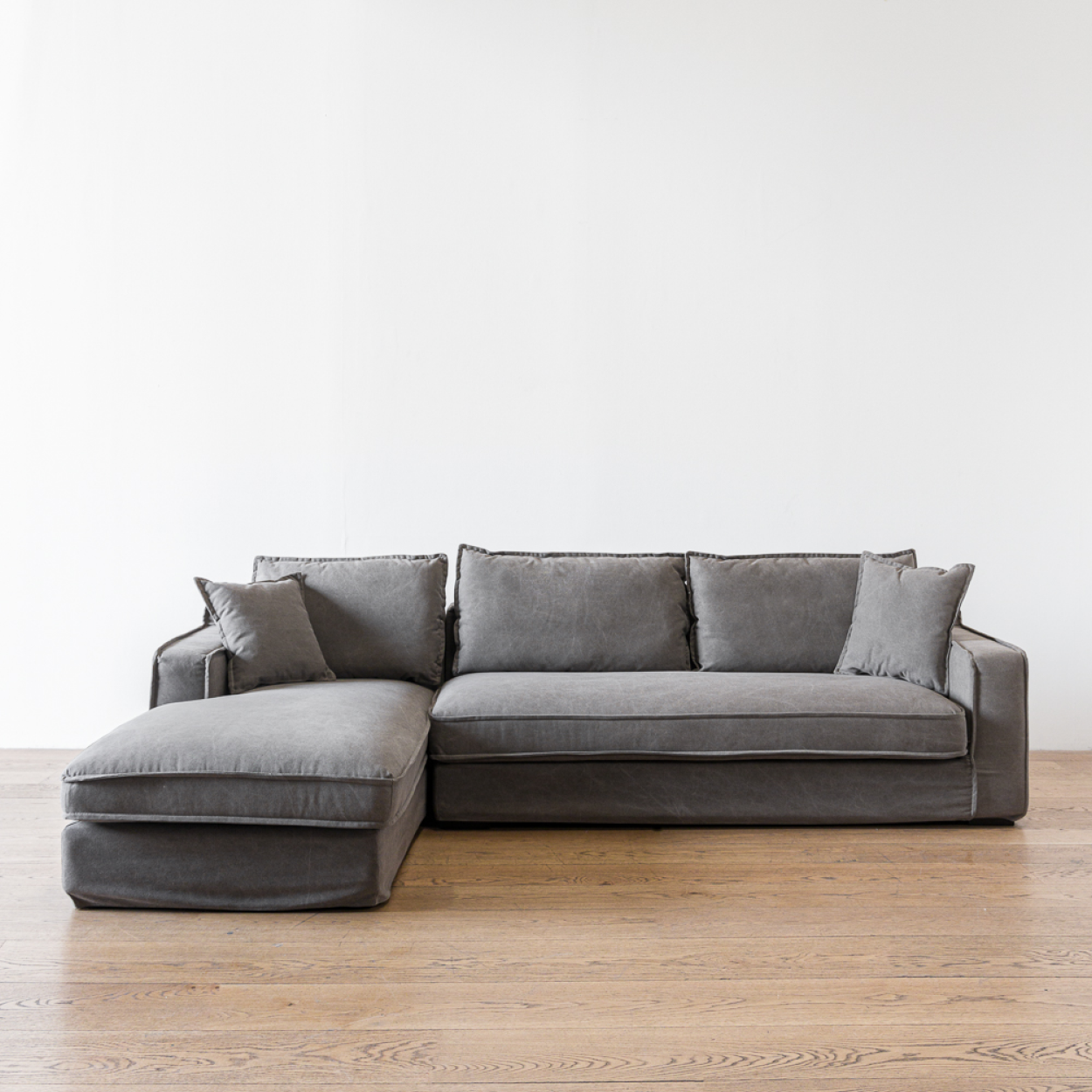 Sofa Sven Seccional Izquerdo Gris H-6