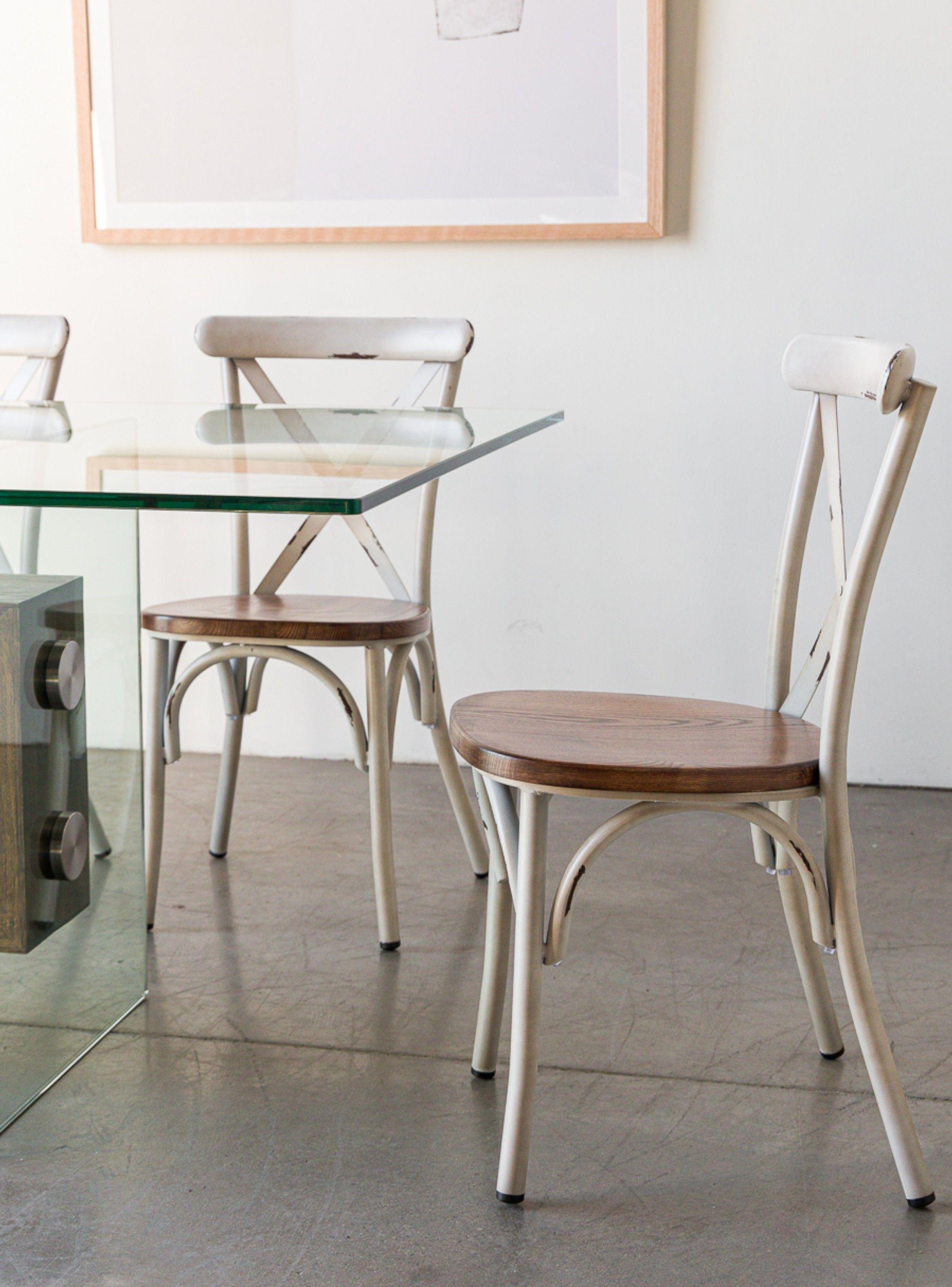 Silla Crossback Blanca Amoblé-0