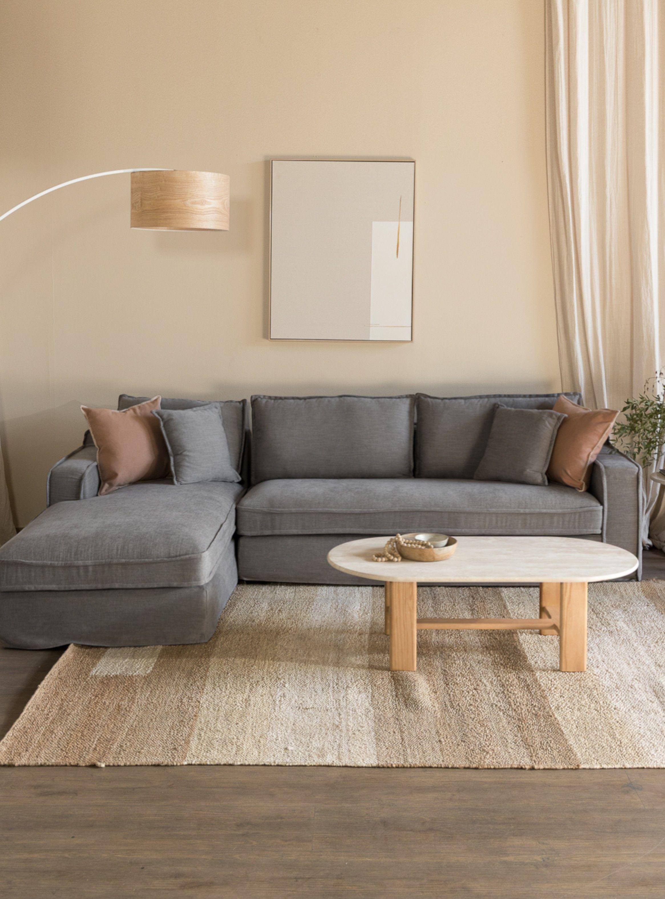 Sofa Sven Seccional Izquerdo Gris 2025 Amoblé-0