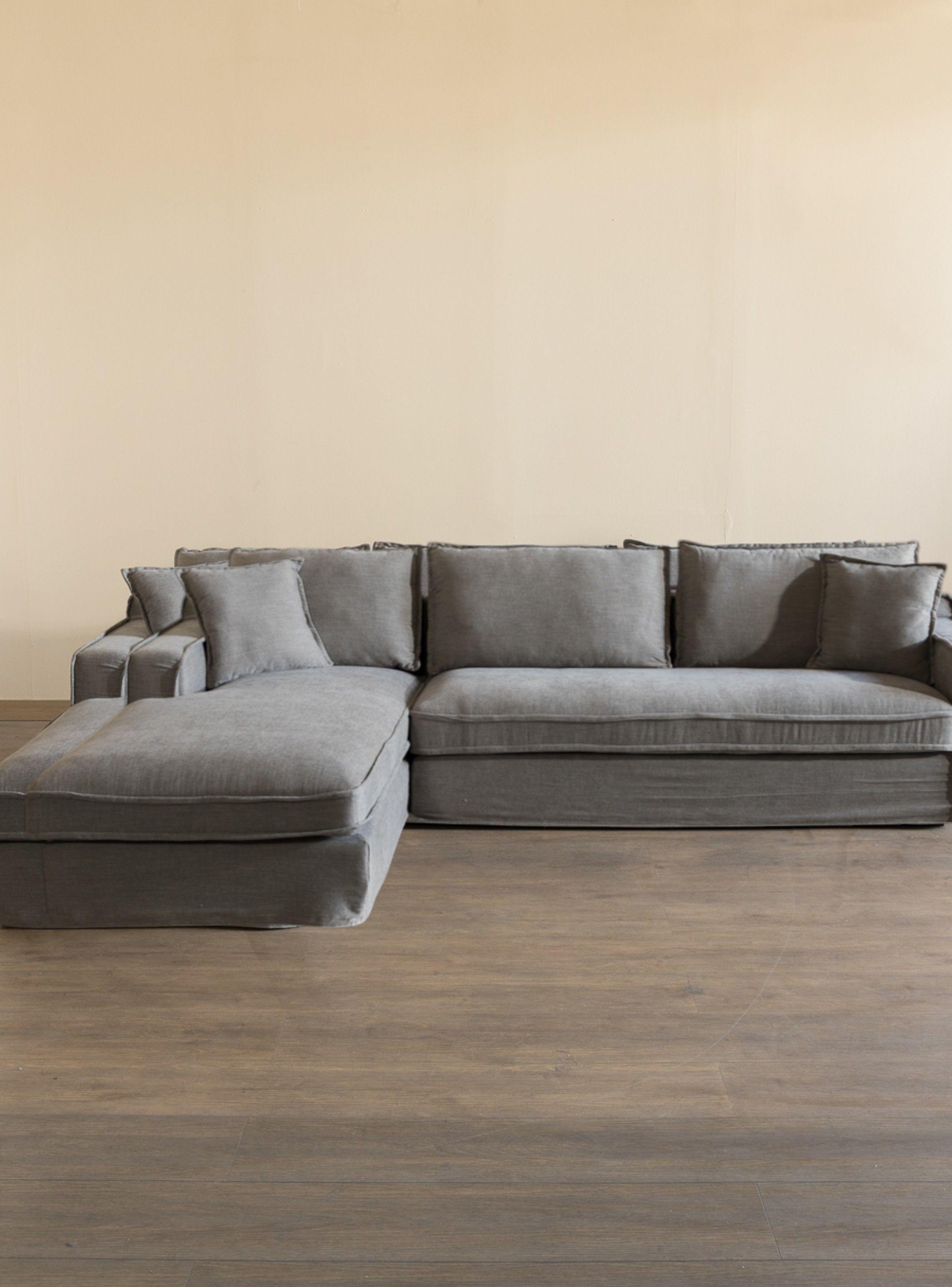 Sofa Sven Seccional Izquerdo Gris 2025 Amoblé-1