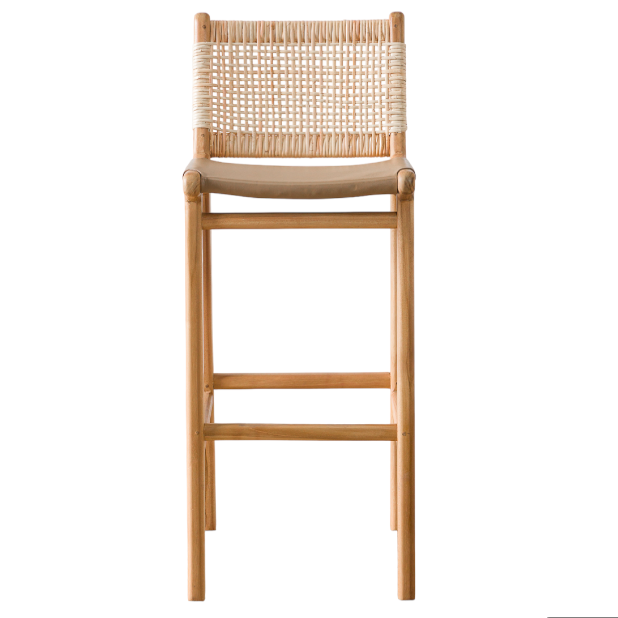 Taburete Respaldo Maine Cuero R-5