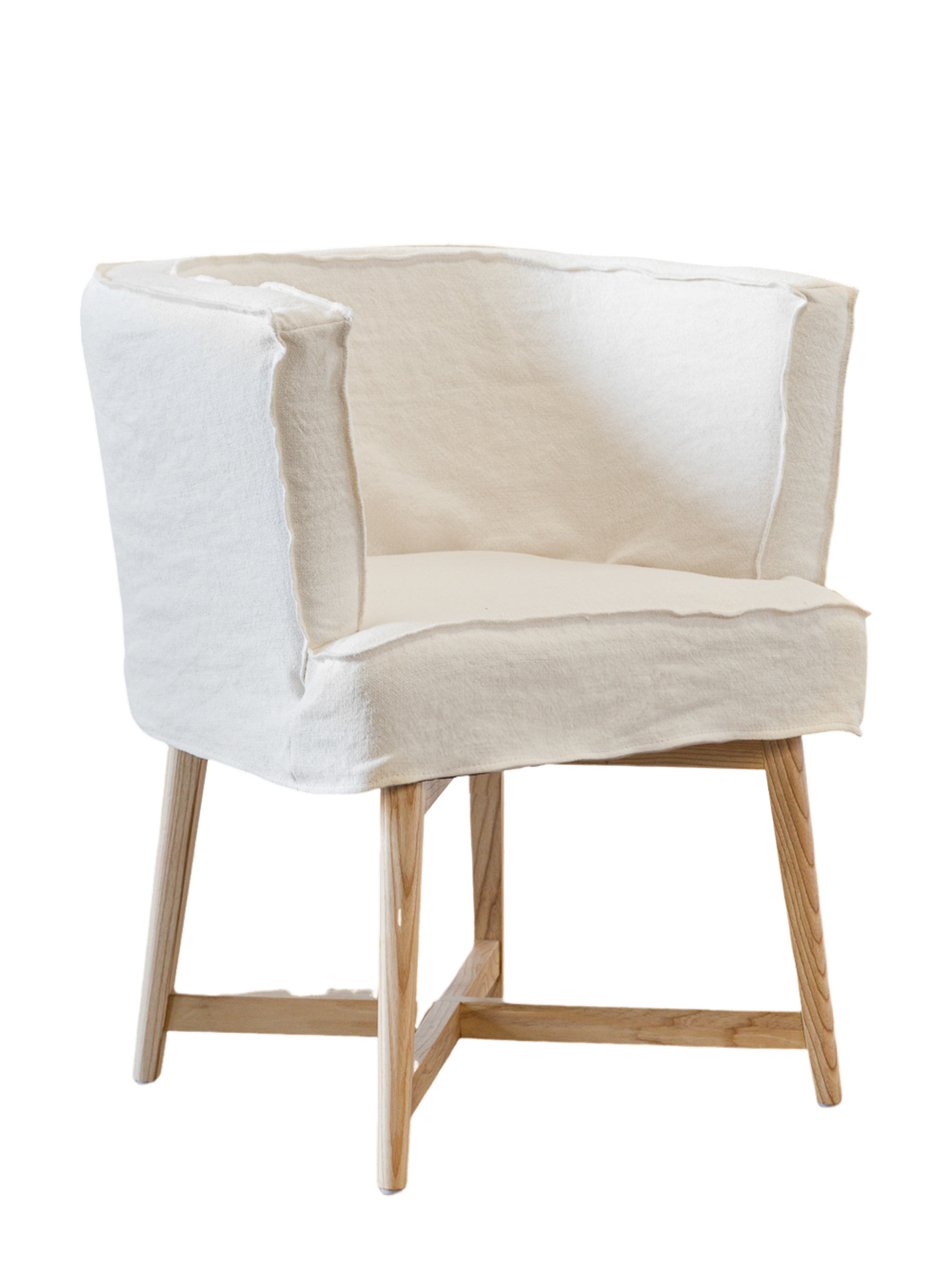 Poltrona Pamplona Lino Blanco-0