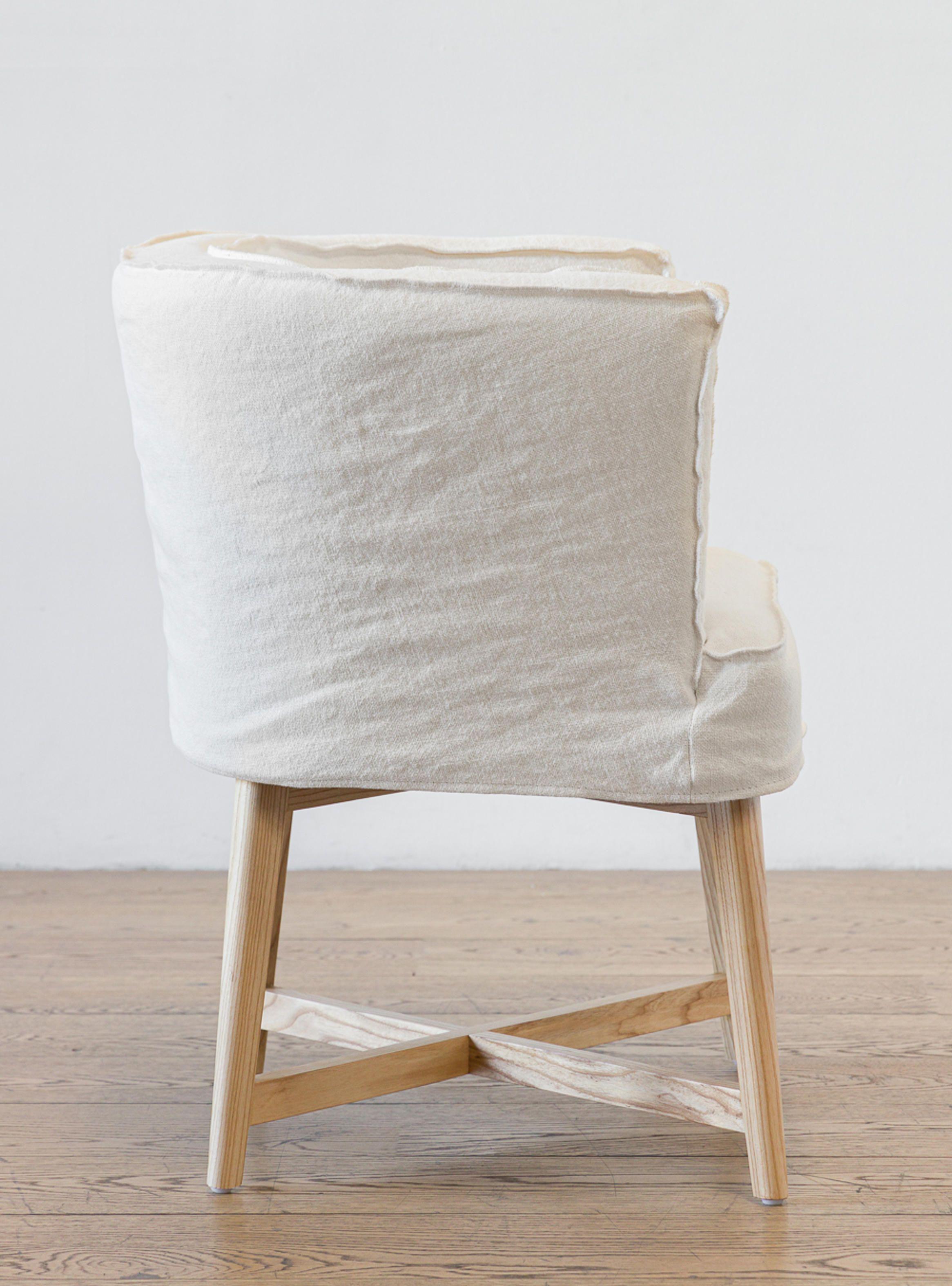 Poltrona Pamplona Lino Blanco-2