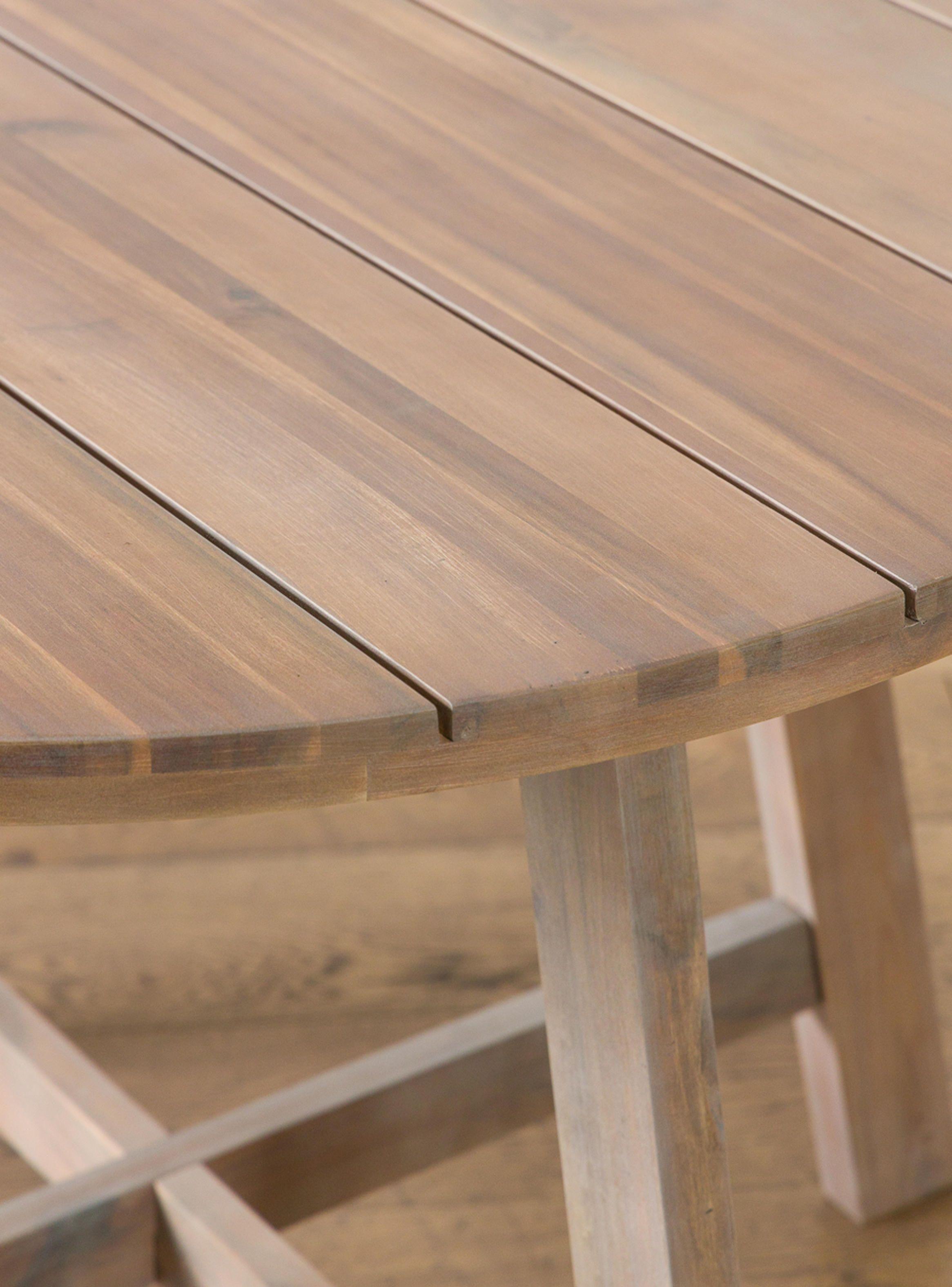 Mesa De Comedor Atilo Natural Ch Redonda 140-2