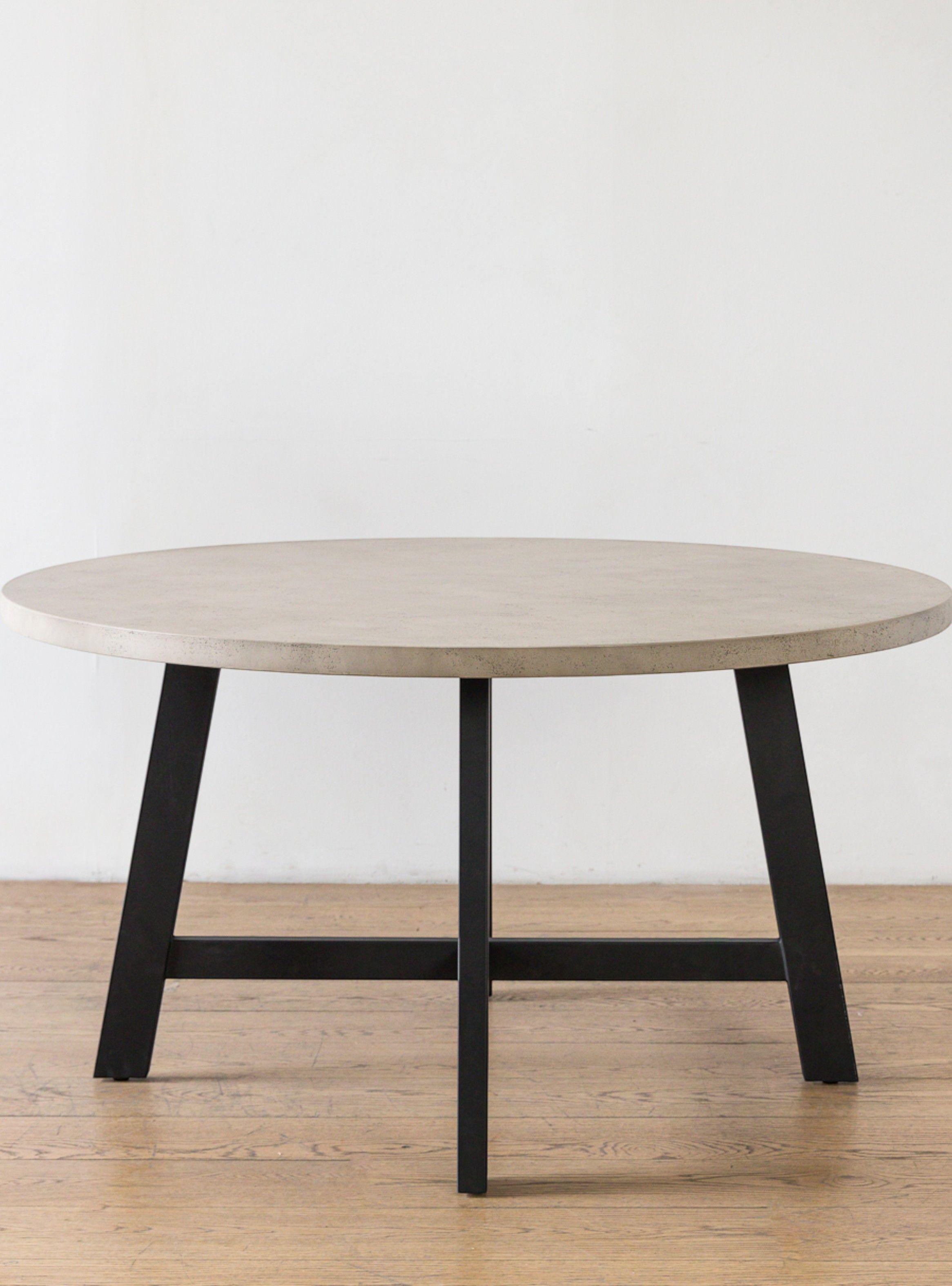 Mesa De Comedor Dublin Cemento Redonda 140-2